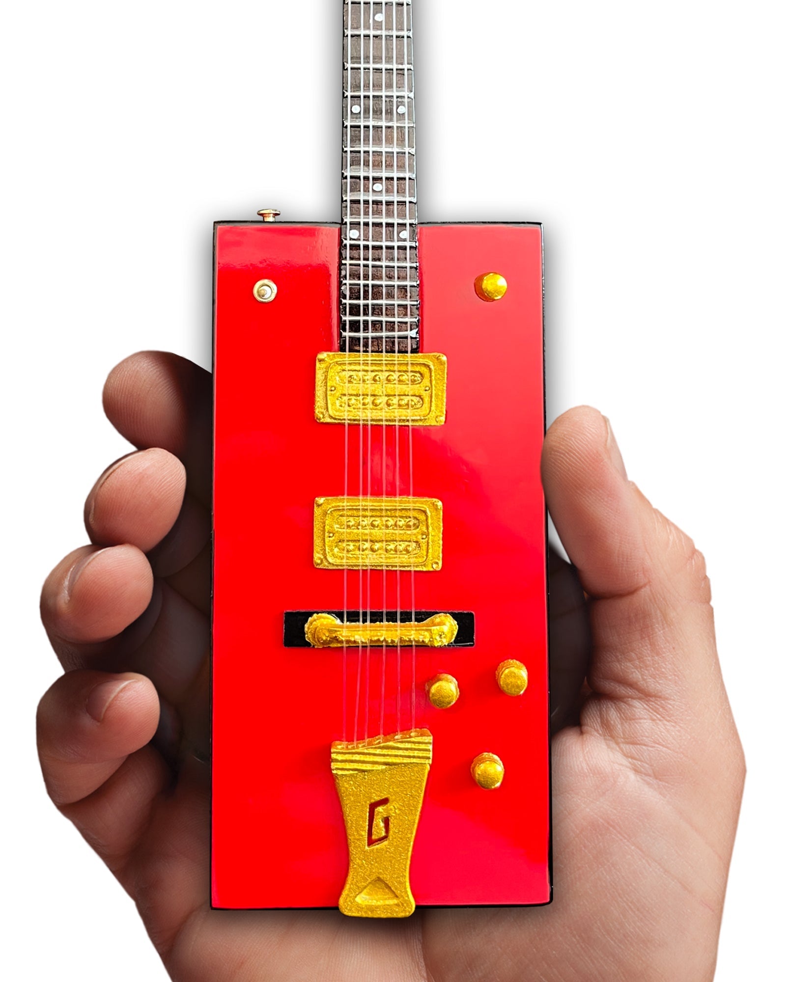 BO DIDDLEY SIGNATURE FIREBIRD RED GRETSCH G6138 BOX MINI GUITAR MODEL