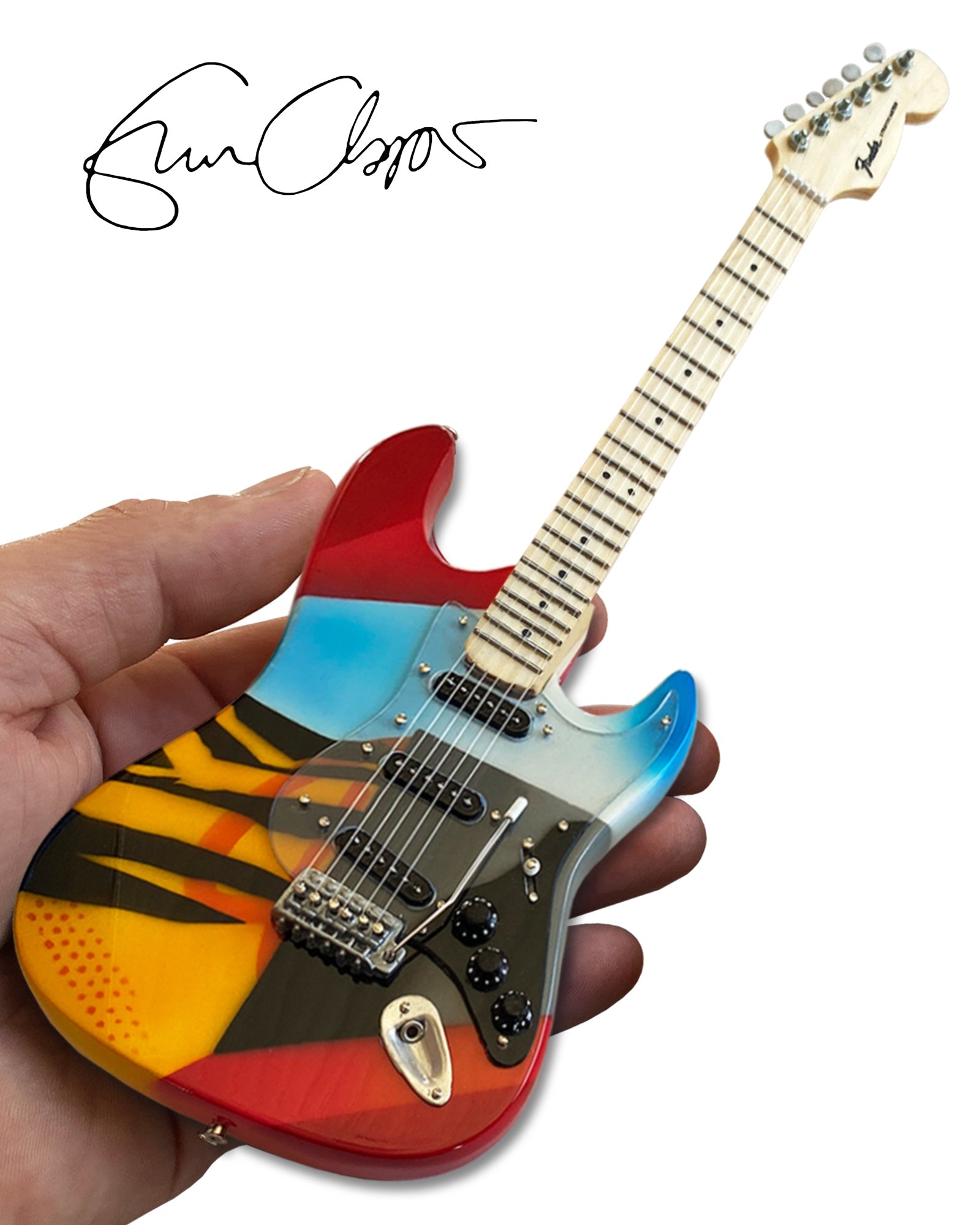 ERIC CLAPTON CRASH 3 "CRASHOCASTER" MINI GUITAR REPLICA - OFFICIALLY LICENSED FENDER®