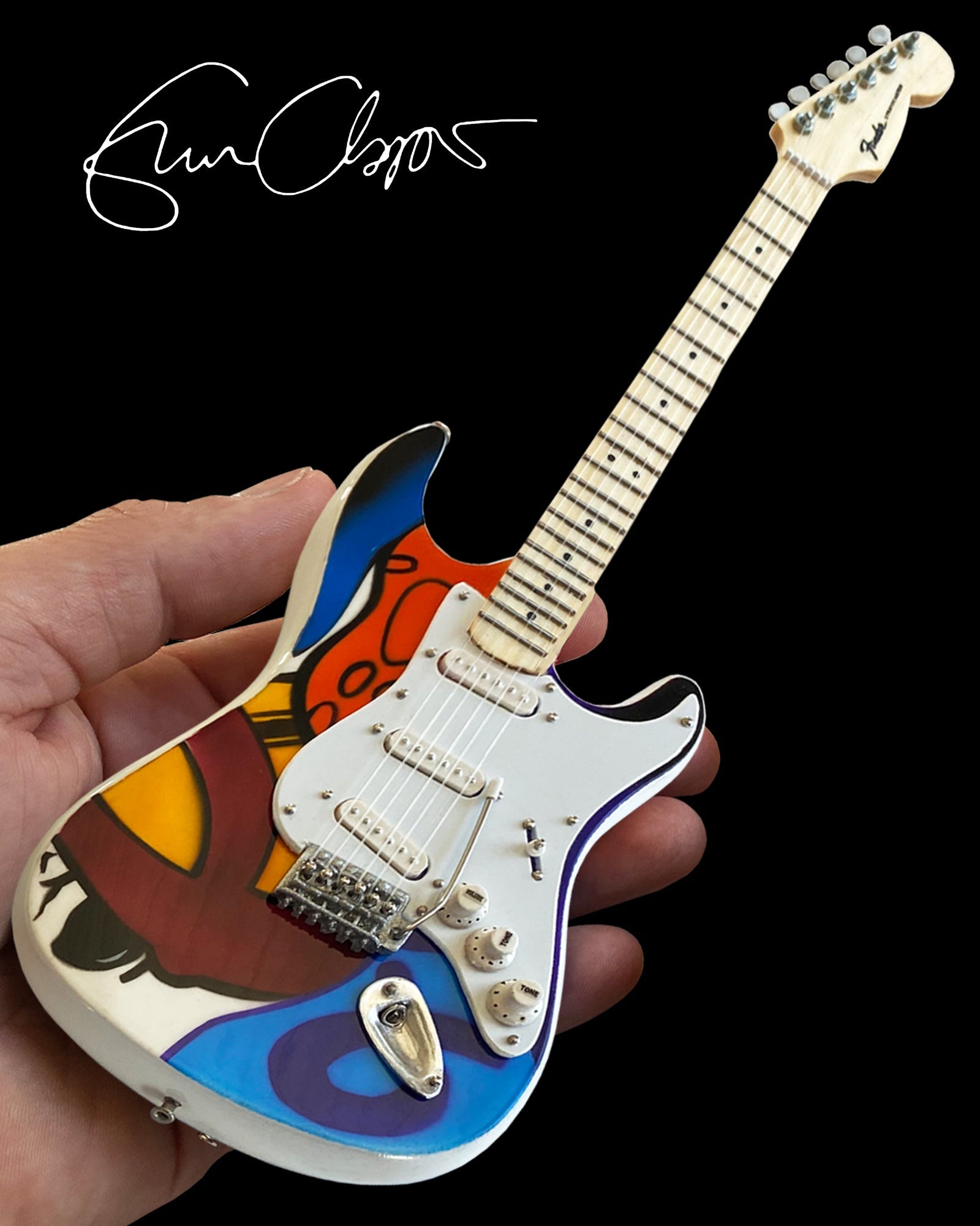 ERIC CLAPTON CRASH 2 TRIBUTE MINI GUITAR REPLICA - OFFICIALLY LICENSED FENDER®