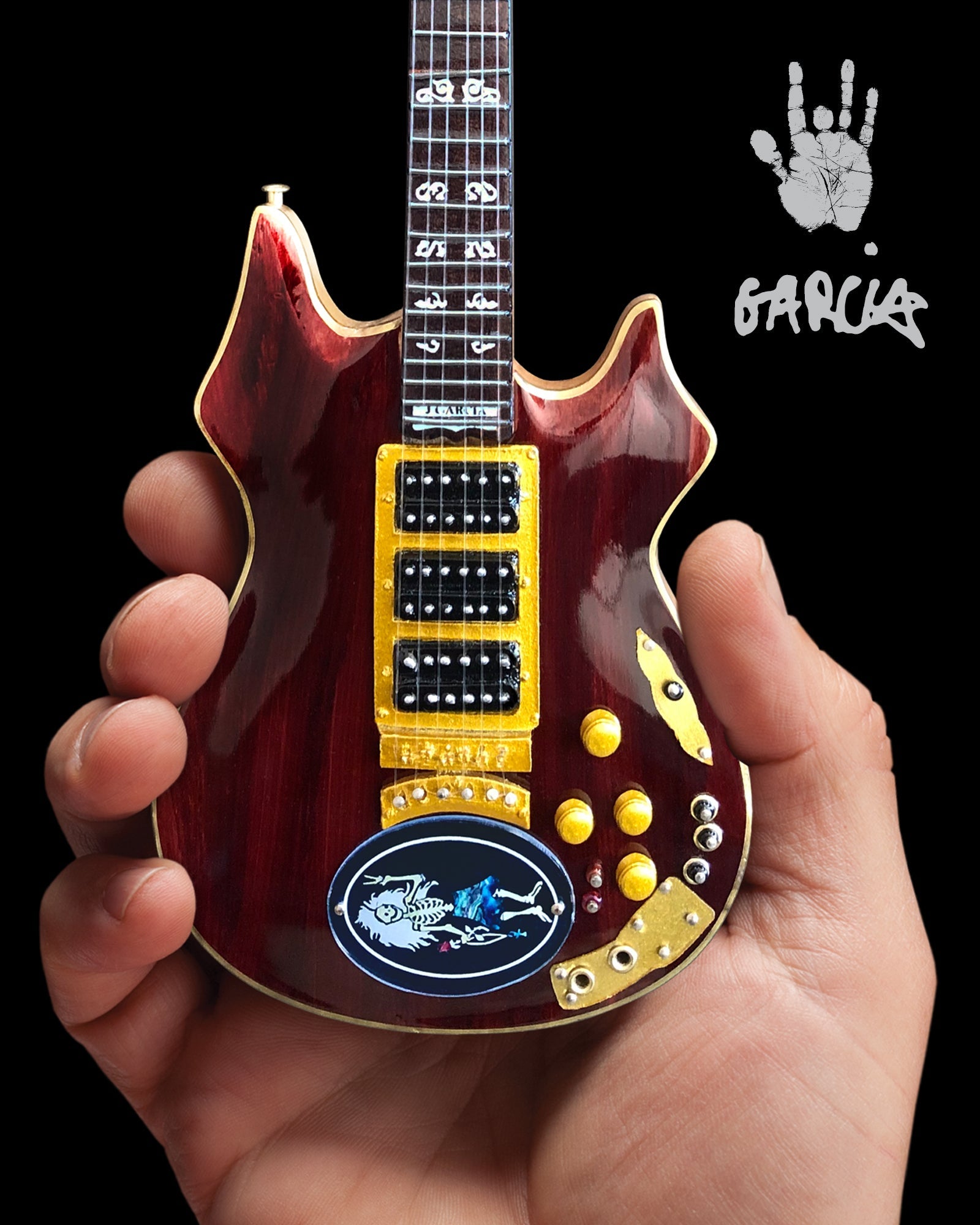JERRY GARCIA™ ROSEBUD™ TRIBUTE MINI GUITAR REPLICA - OFFICIALLY LICENSED