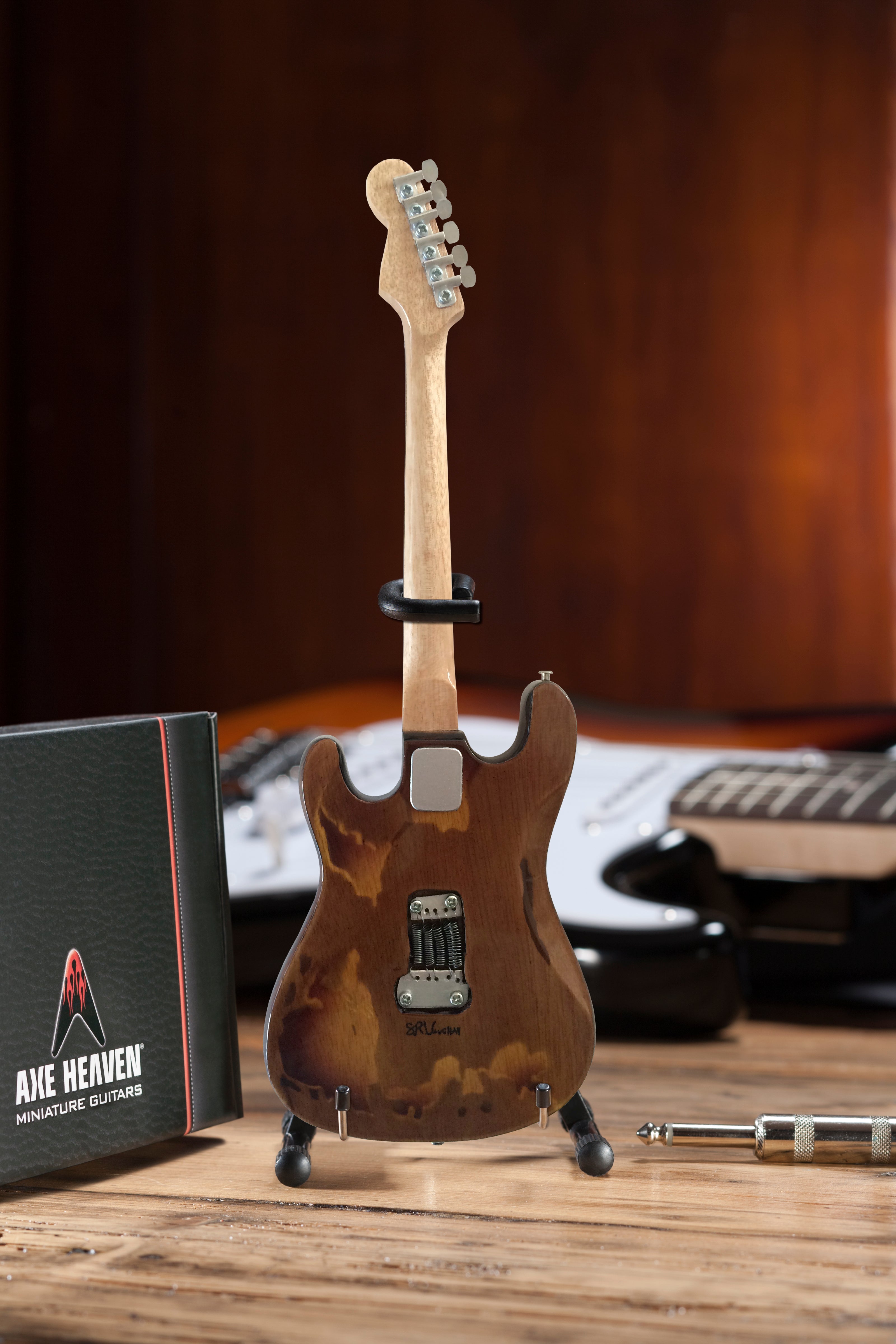 STEVIE RAY VAUGHAN SRV SET OF 3 MINI GUITAR REPLICA COLLECTIBLES - OFFICIALLY LICENSED FENDER