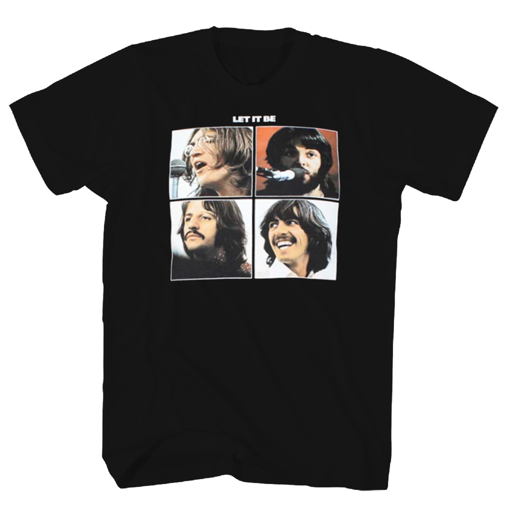 BEATLES LET IT BE BLACK T-SHIRT