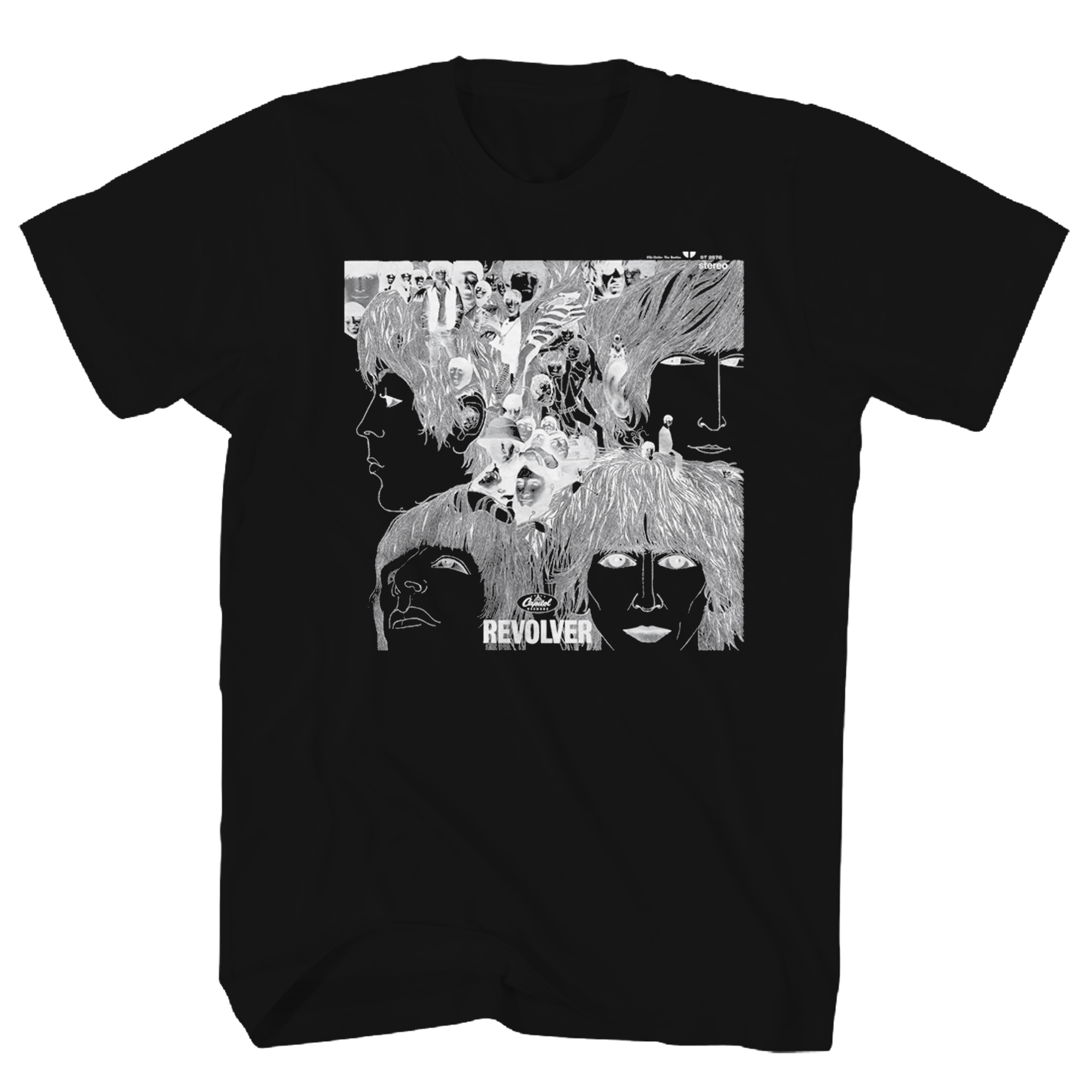 BEATLES REVOLVER BLACK SS T-SHIRT