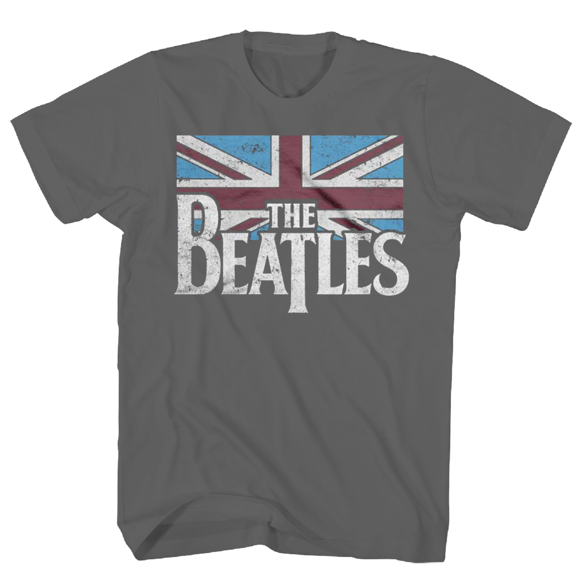 BEATLES DISTRESSED BRITISH FLAG T-SHIRT