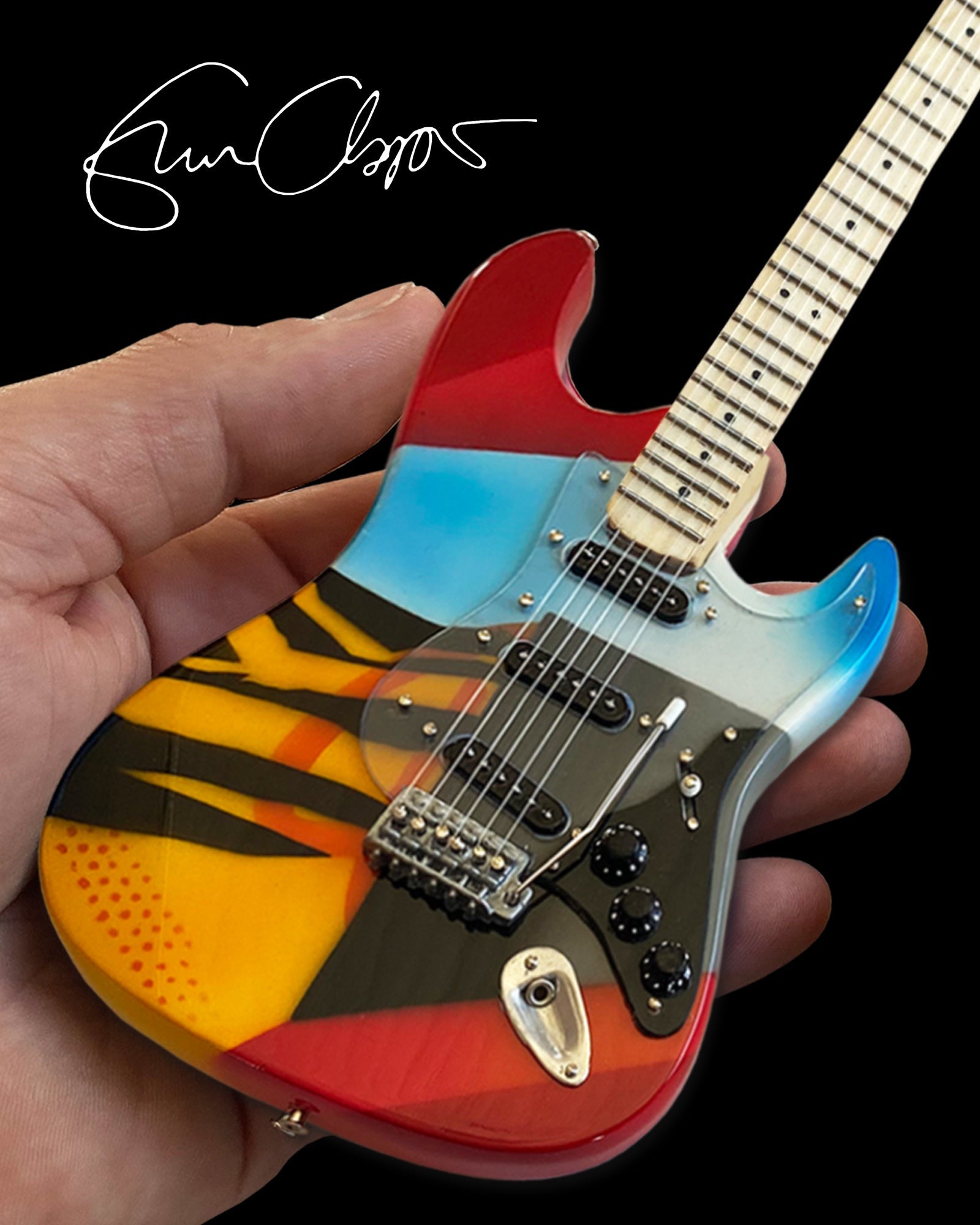 ERIC CLAPTON CRASH 3 "CRASHOCASTER" MINI GUITAR REPLICA - OFFICIALLY LICENSED FENDER®