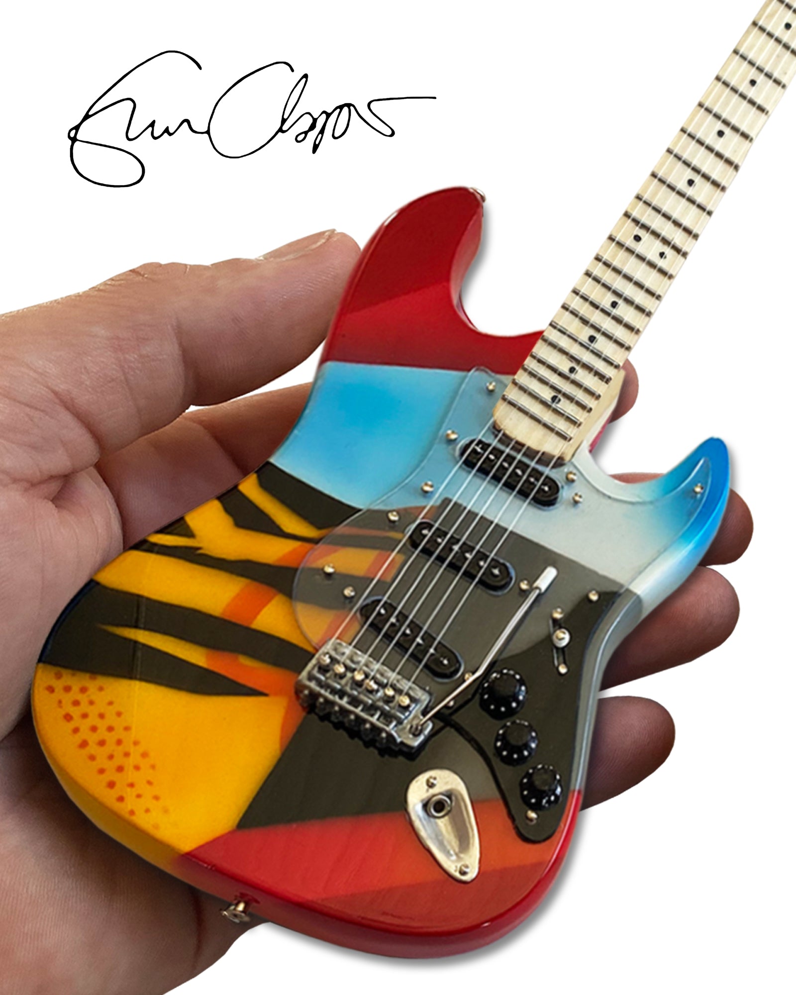 ERIC CLAPTON CRASH 3 "CRASHOCASTER" MINI GUITAR REPLICA - OFFICIALLY LICENSED FENDER®