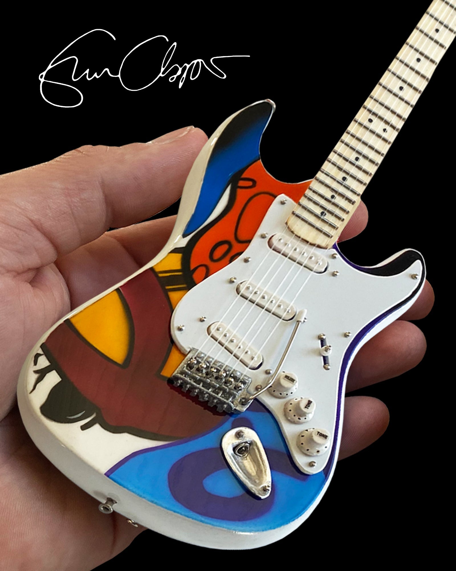 ERIC CLAPTON CRASH 2 TRIBUTE MINI GUITAR REPLICA - OFFICIALLY LICENSED FENDER®