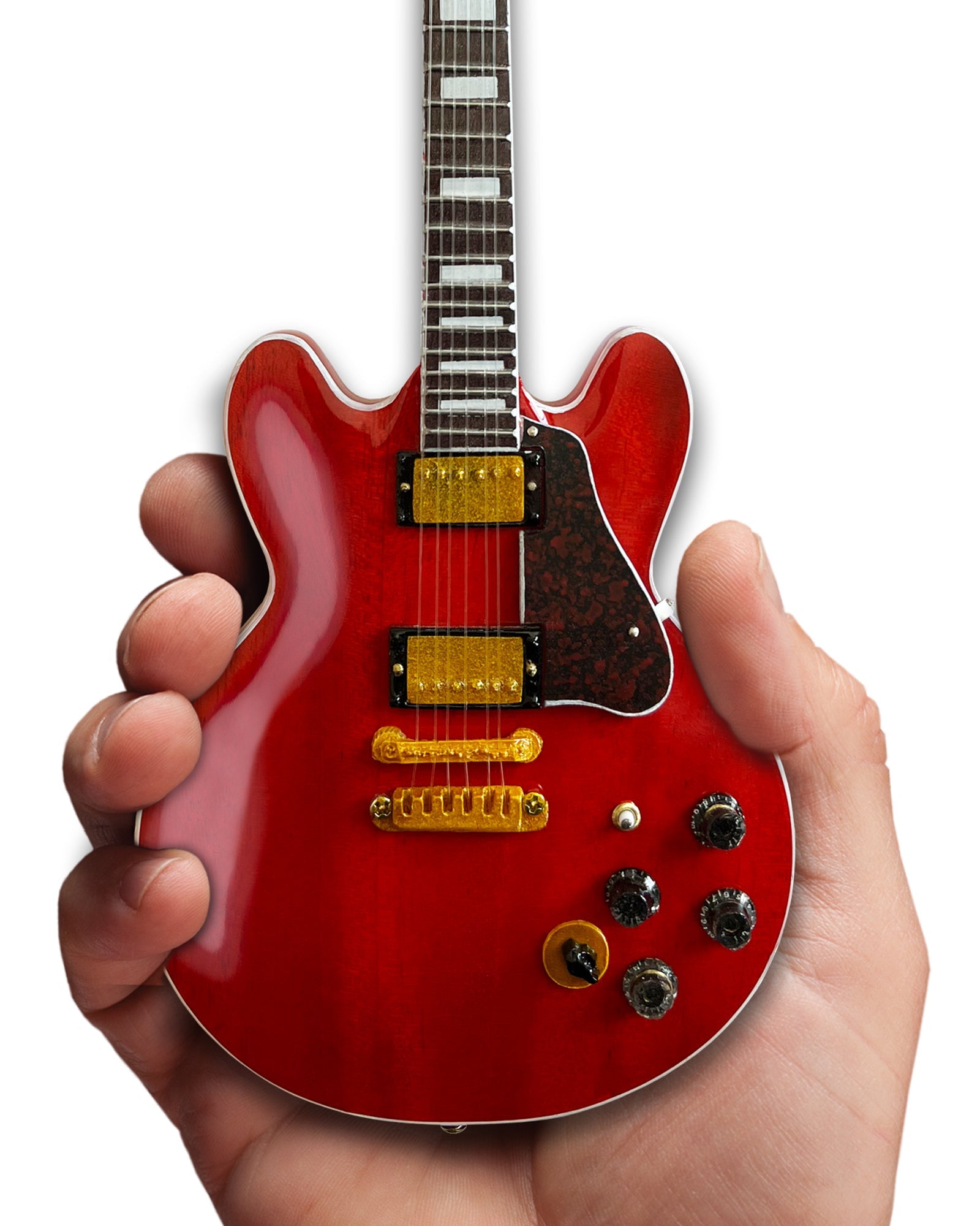 BB KING GIBSON ES-355 LUCILLE CHERRY MINIATURE GUITAR MODEL