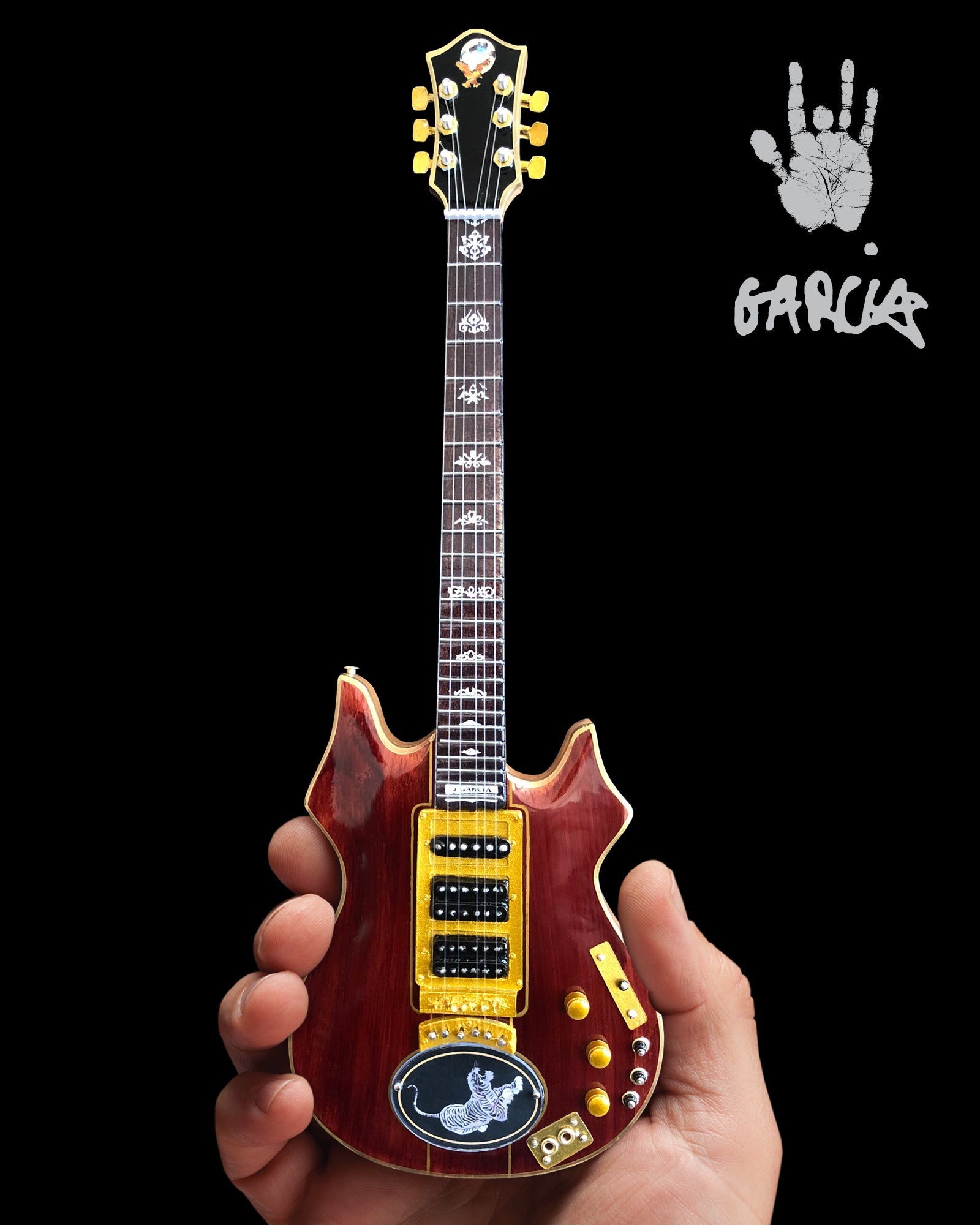 JERRY GARCIA™ TIGER™ TRIBUTE MINI GUITAR REPLICA - OFFICIALLY LICENSED