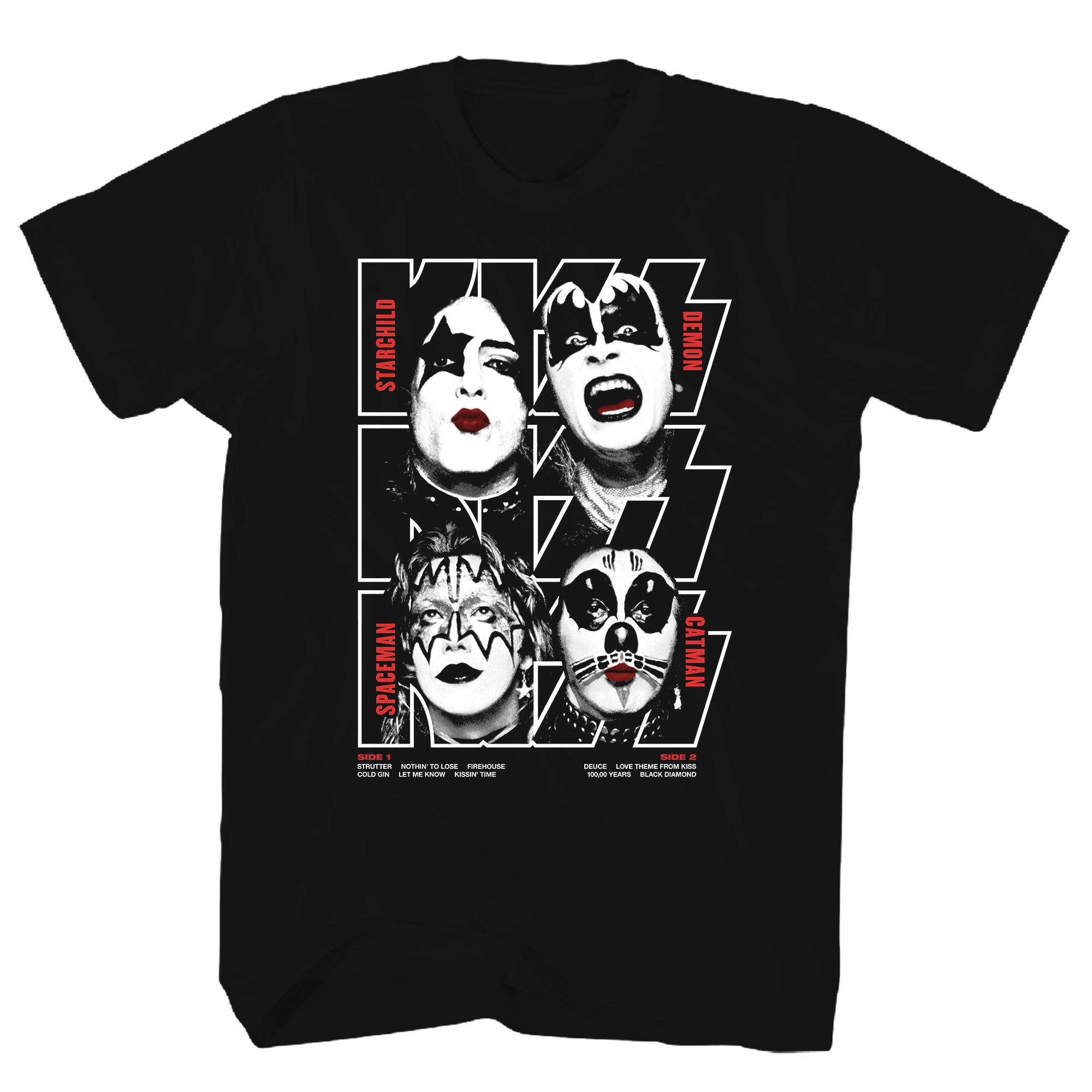 KISS DEBUT ALBUM BLACK T-SHIRT