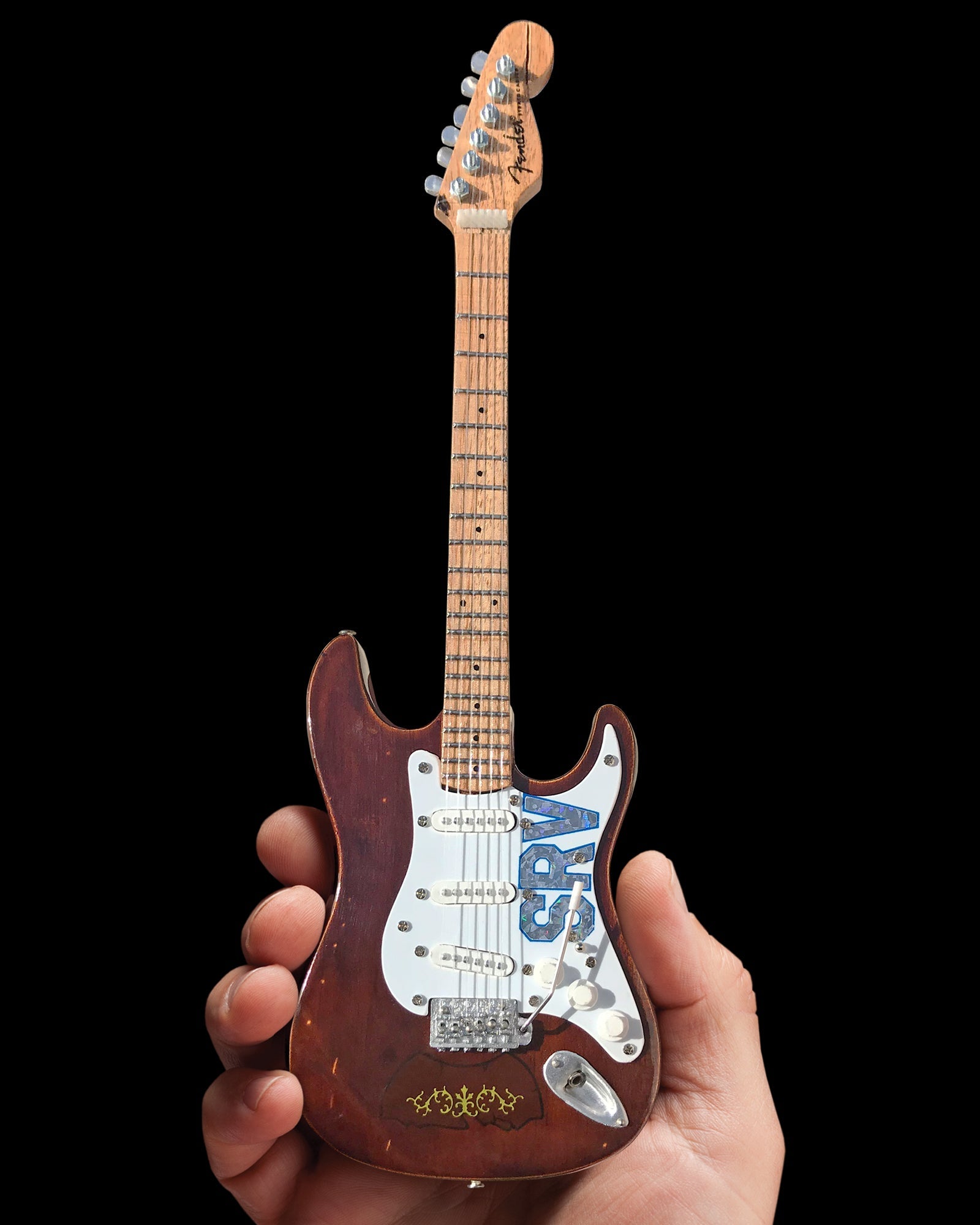 OFFICIALLY LICENSED STEVIE RAY VAUGHAN MINI FENDER™ STRAT™ - SIGNATURE SRV LENNY MINI GUITAR