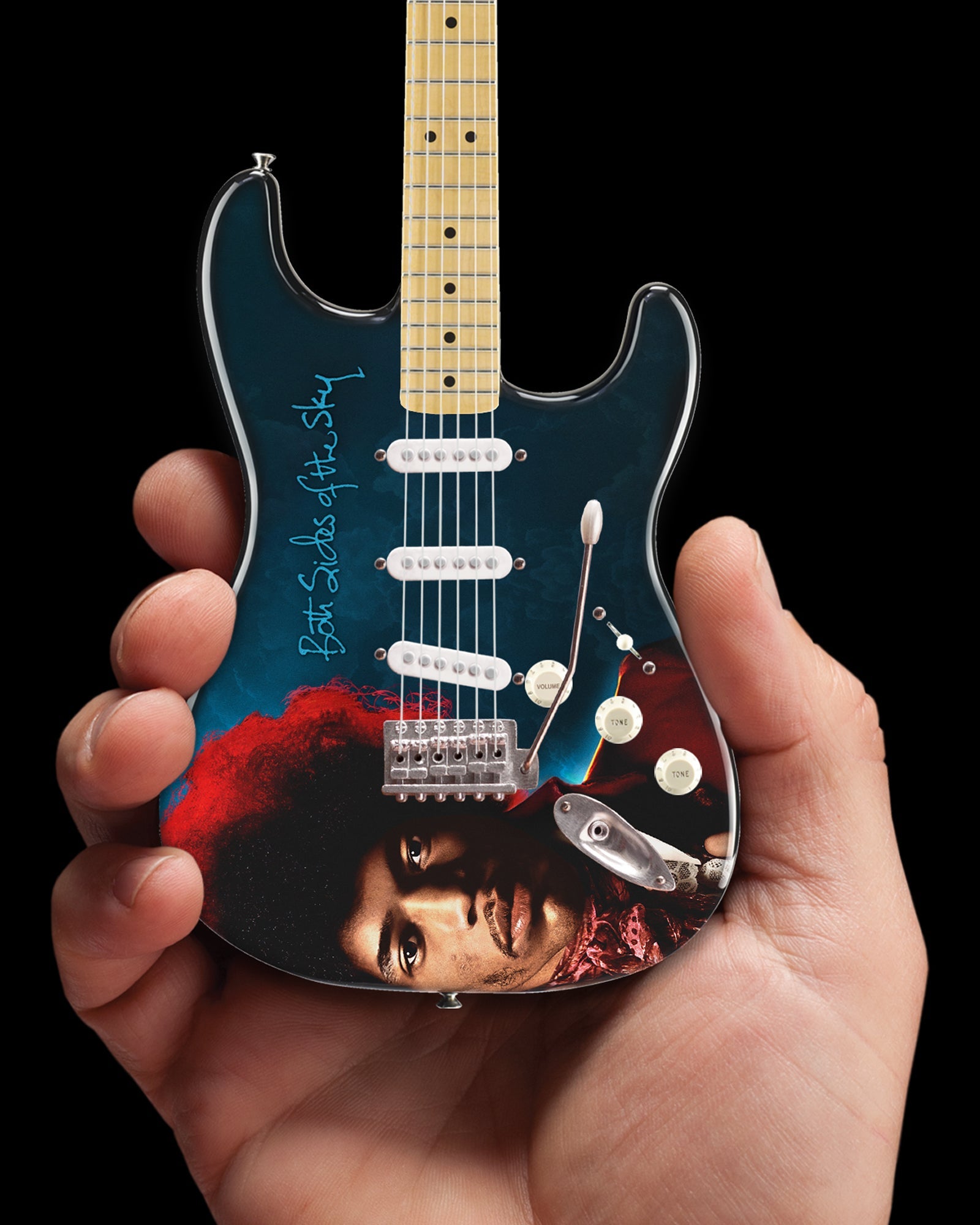 JIMI HENDRIX BOTH SIDES OF THE SKY MINI FENDER™ STRAT™ GUITAR MODEL OFFICIALLY LICENSED