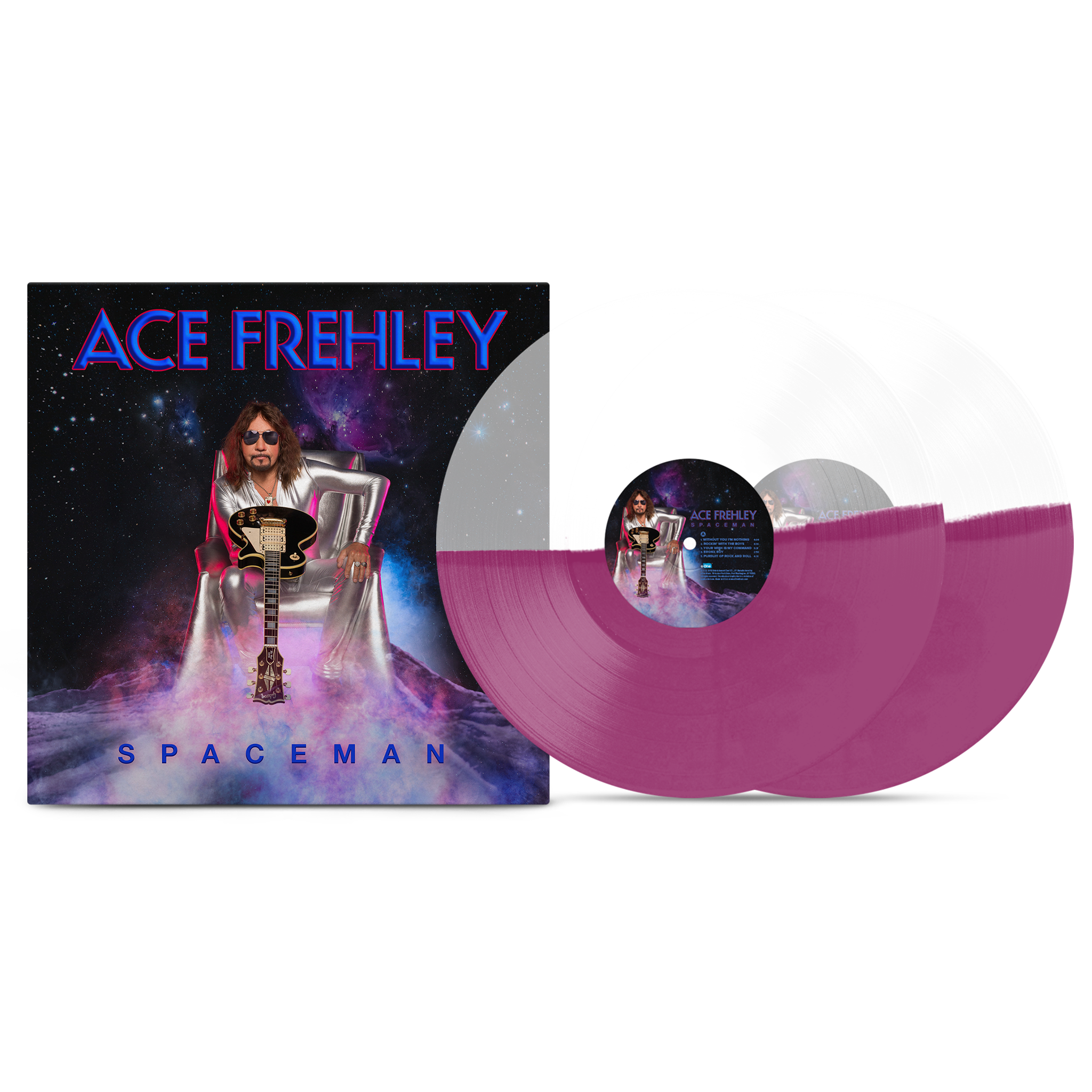 ACE FREHLEY 'SPACEMAN' LP (CLEAR & GRAPE VINYL)