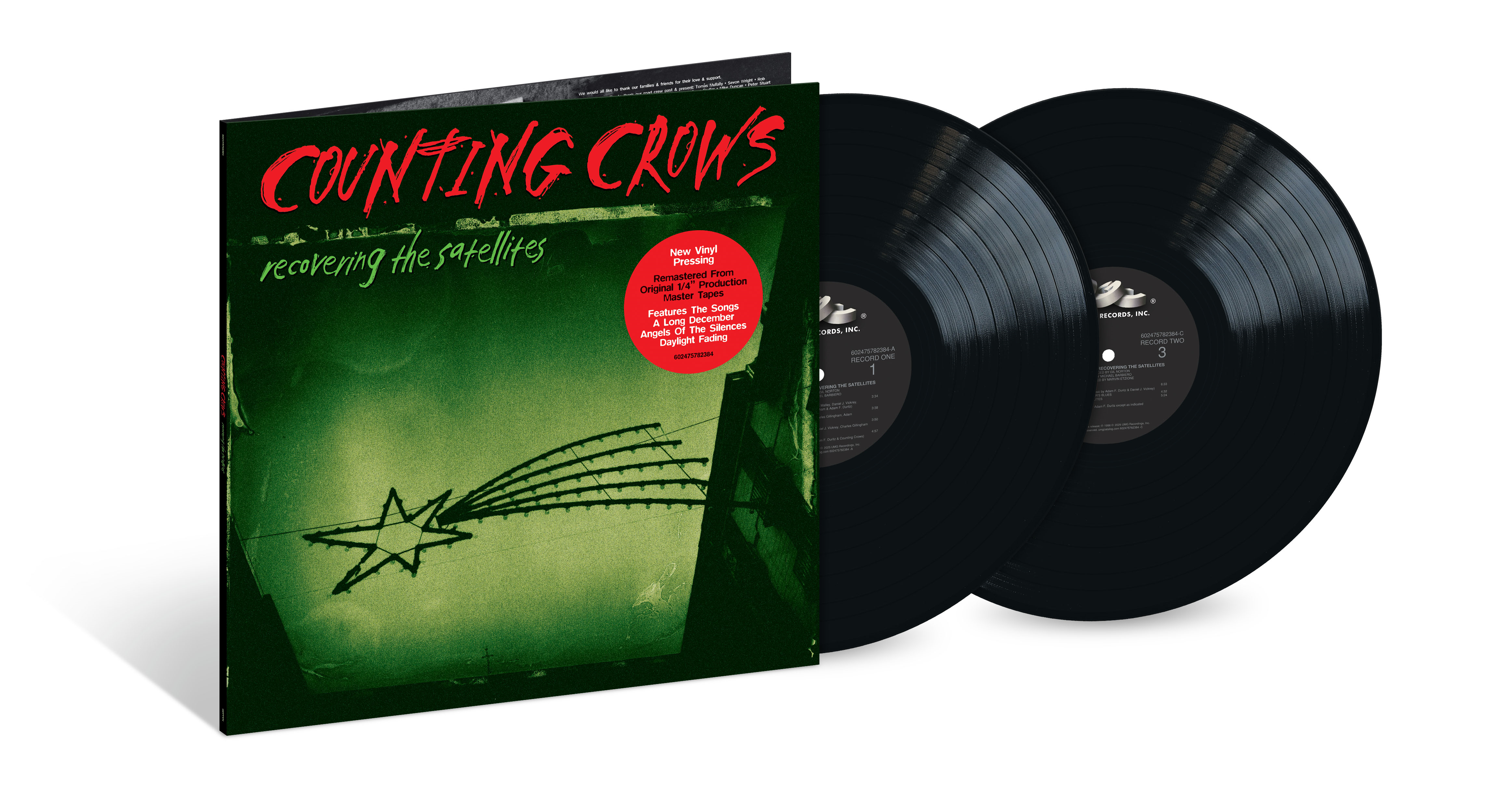 COUNTING CROWS 'RECOVERING THE SATELITES' 2LP