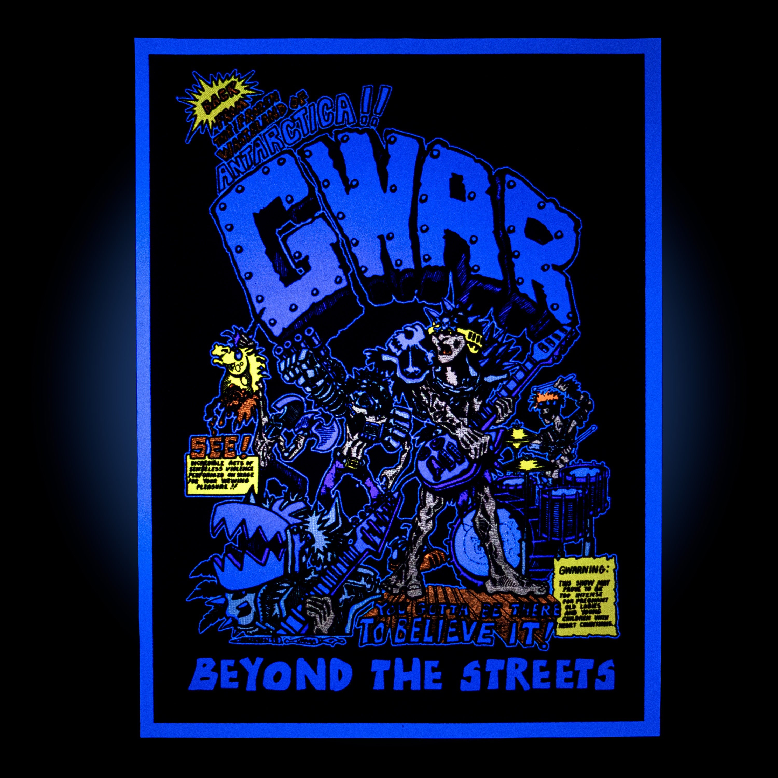 GWAR X BEYOND THE STREETS "GWAR FIRST SHOW" FLOCKED POSTER