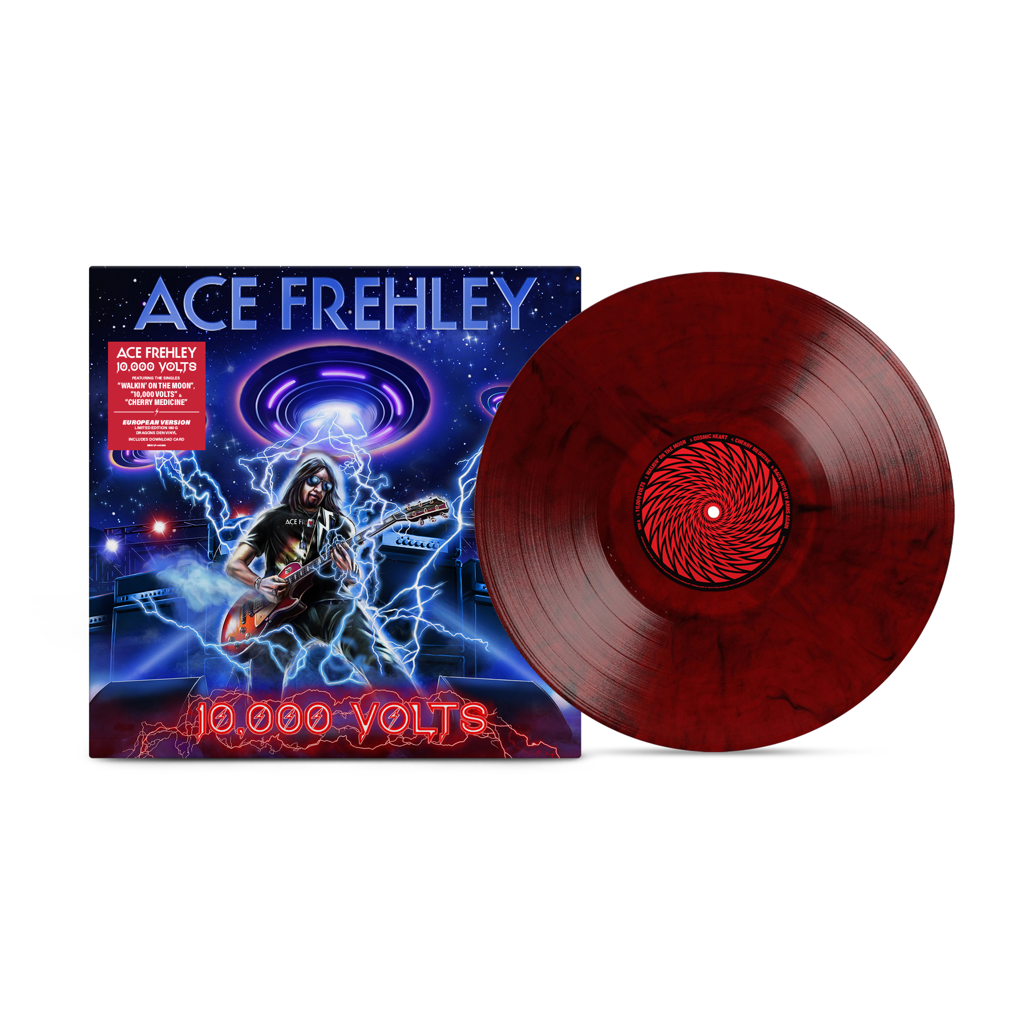 ACE FREHLEY '10,000 VOLTS' LP (DRAGONS DEN VINYL) (EU VERSION)