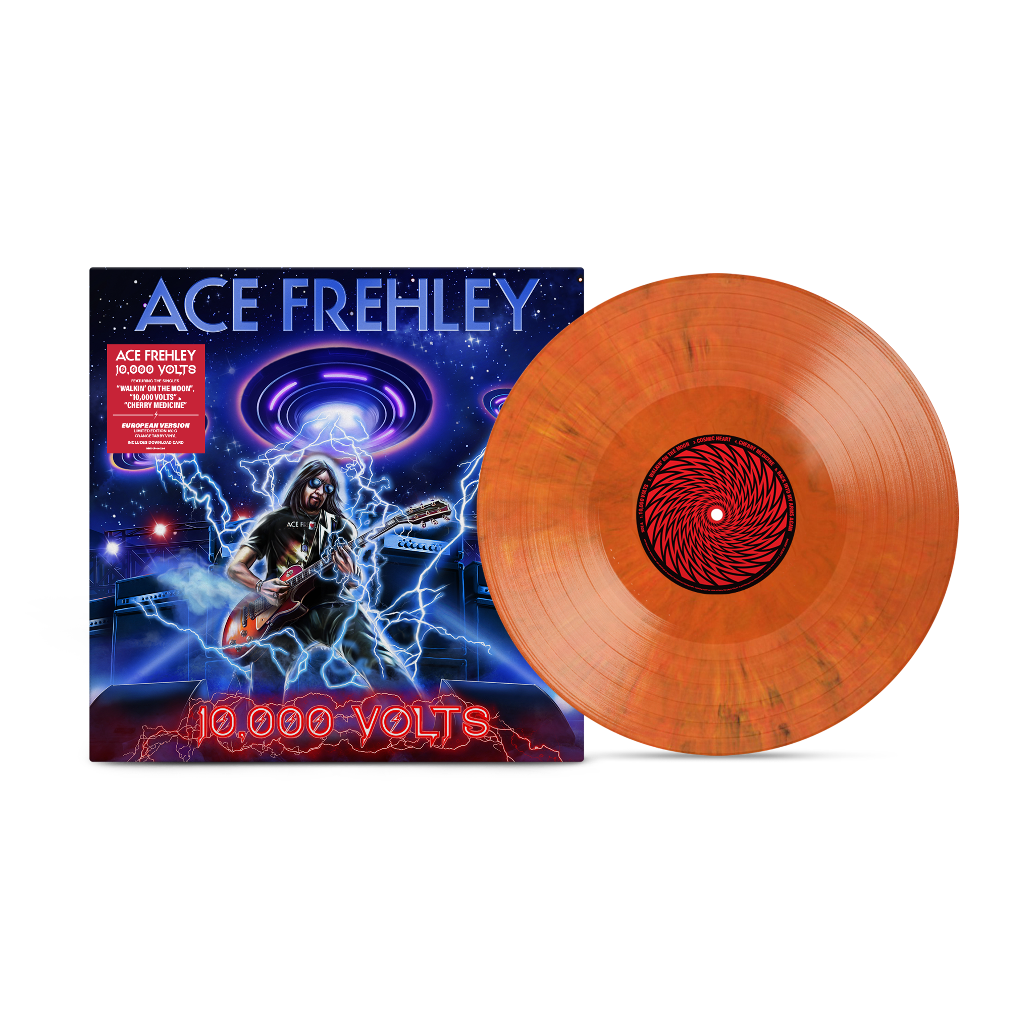 ACE FREHLEY '10,000 VOLTS' LP (ORANGE TABBY VINYL) (EU VERSION)