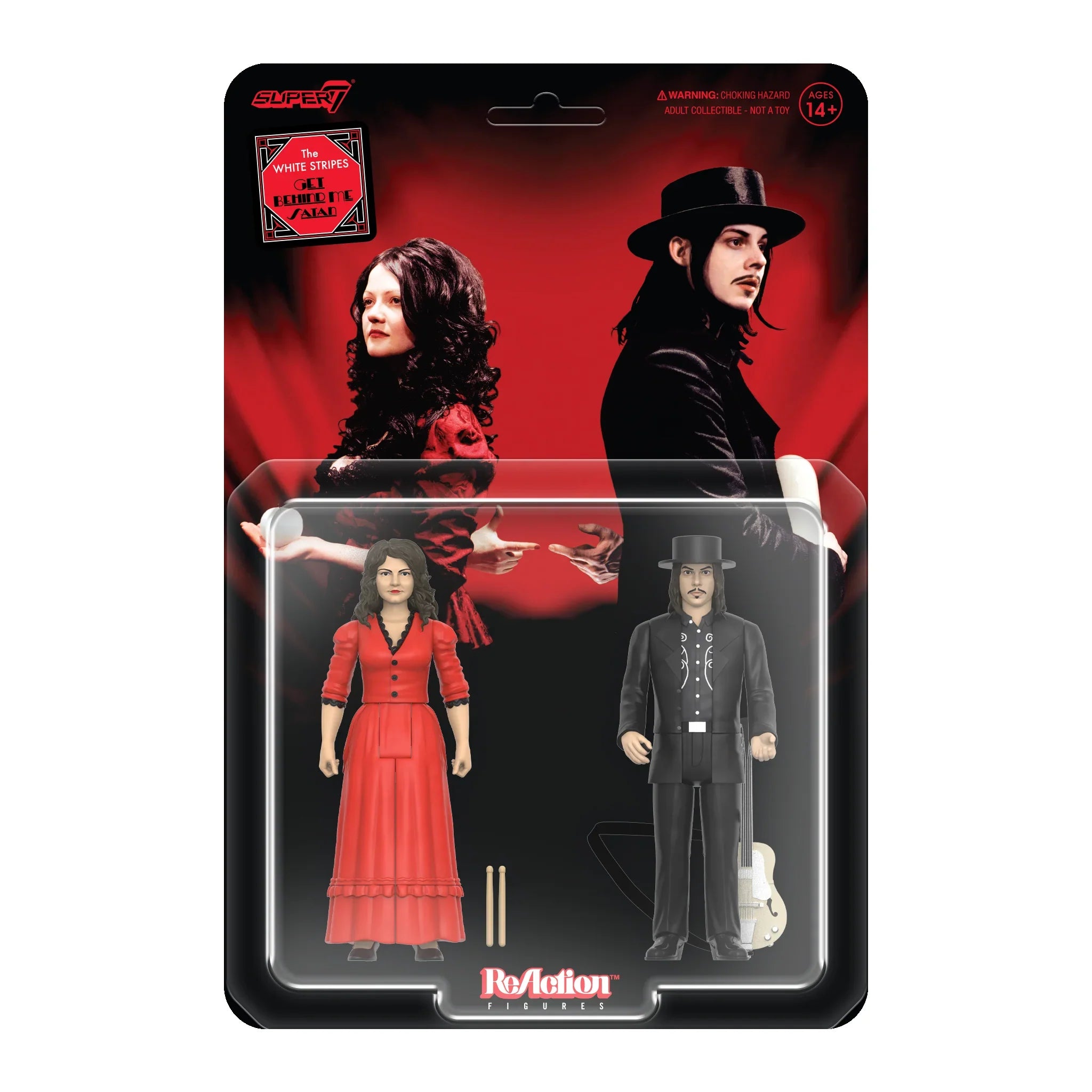 WHITE STRIPES 2-PACK REACTION FIGURES WAVE 1 (Get Behind Me Satan)