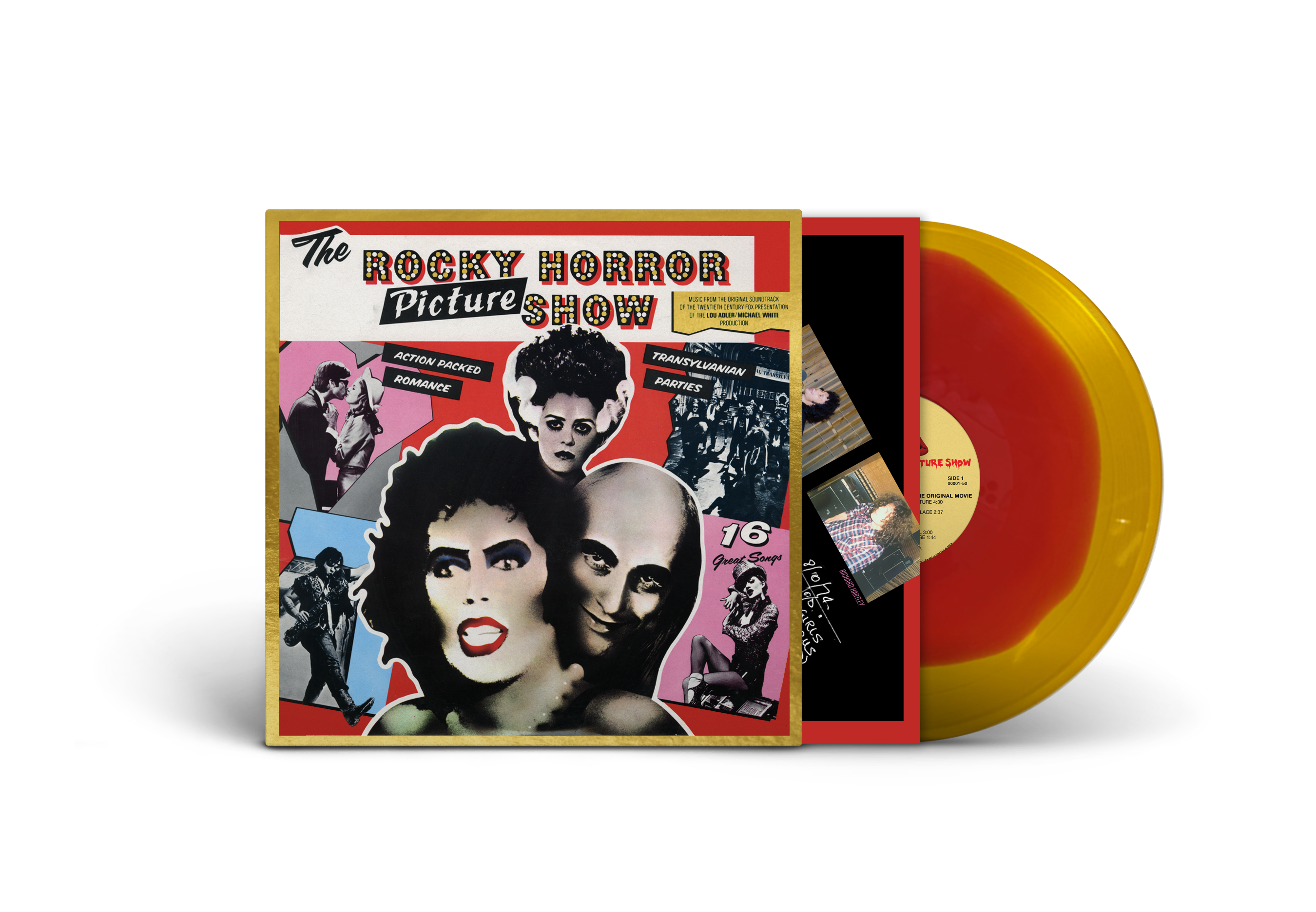 THE ROCKY HORROR PICTURE SHOW SOUNDTRACK LP (50th Anniversary, Red/Gold Vinyl, Music by Richard Hartley)