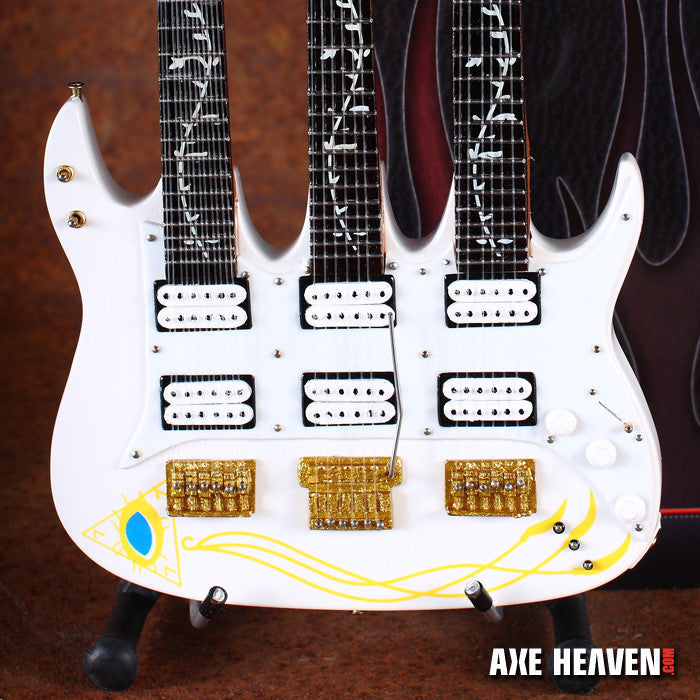 STEVE VAI SIGNATURE JEM TRIPLE-NECK MINIATURE GUITAR REPLICA COLLECTIBLE