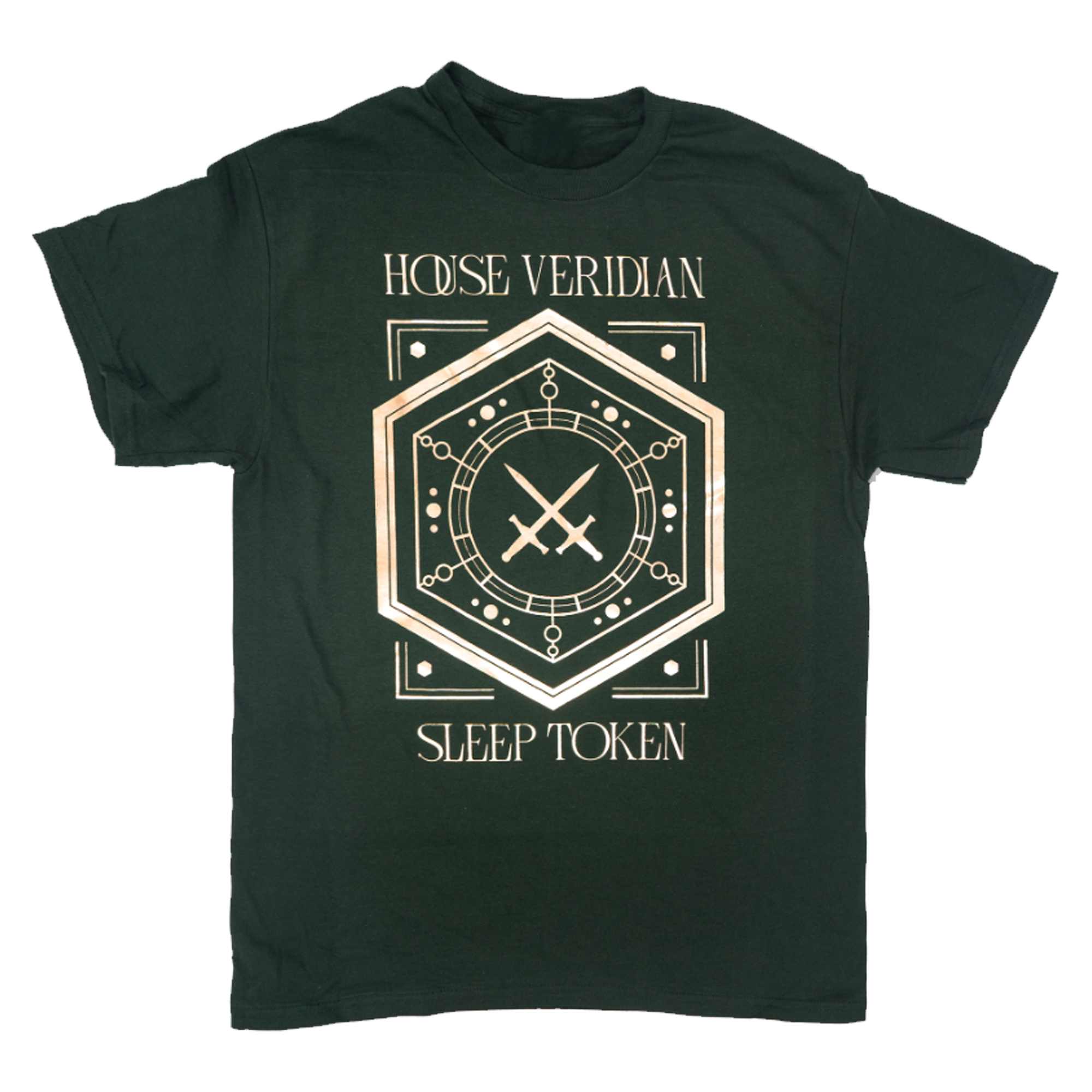 SLEEP TOKEN "HOUSE VERIDIAN" LIMITED EDITION EXCLUSIVE FOIL PRINT T-SHIRT