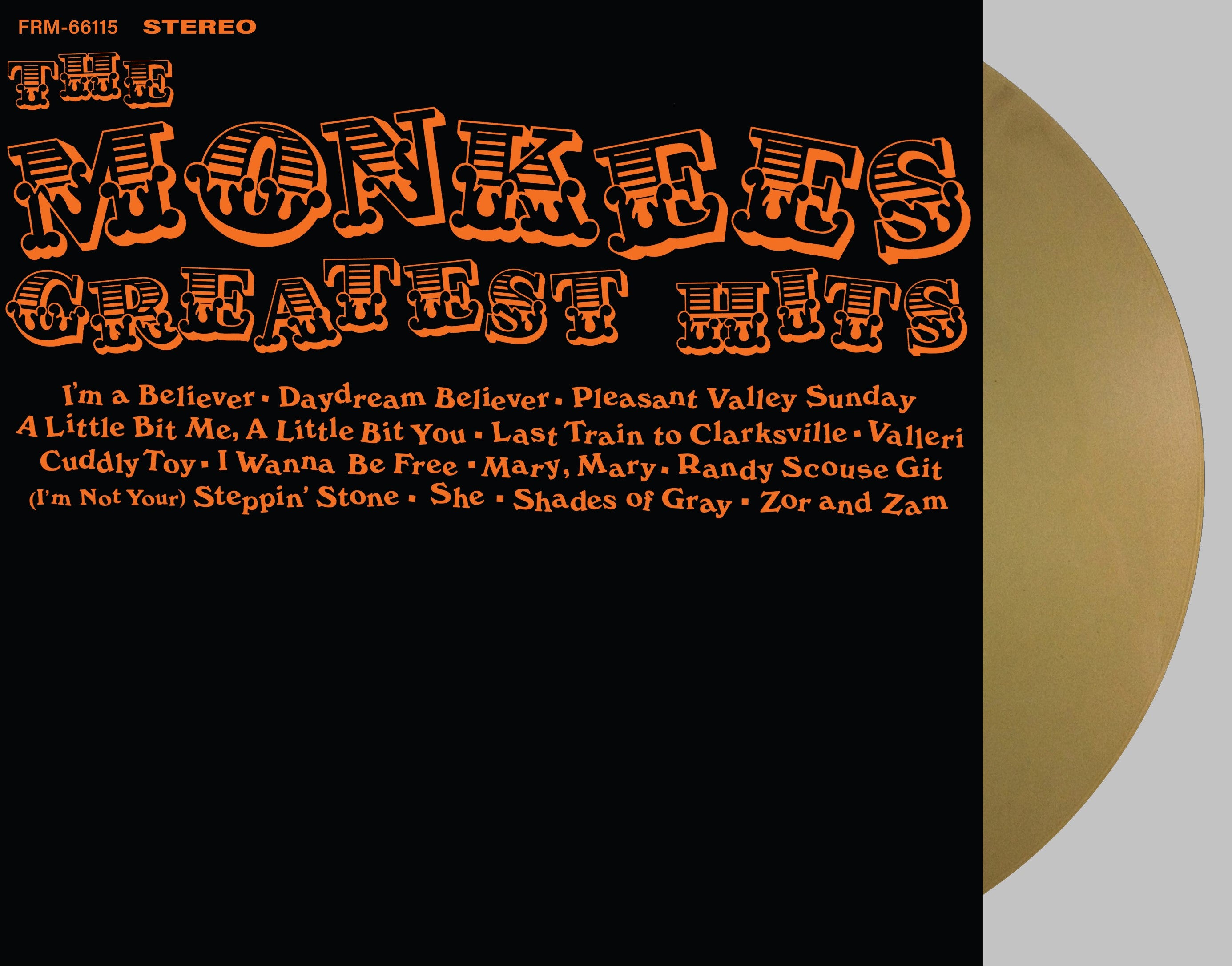 THE MONKEES ‘MONKEES GREATEST HITS’ LP (Exclusive – Limited to 500, Gold Vinyl)
