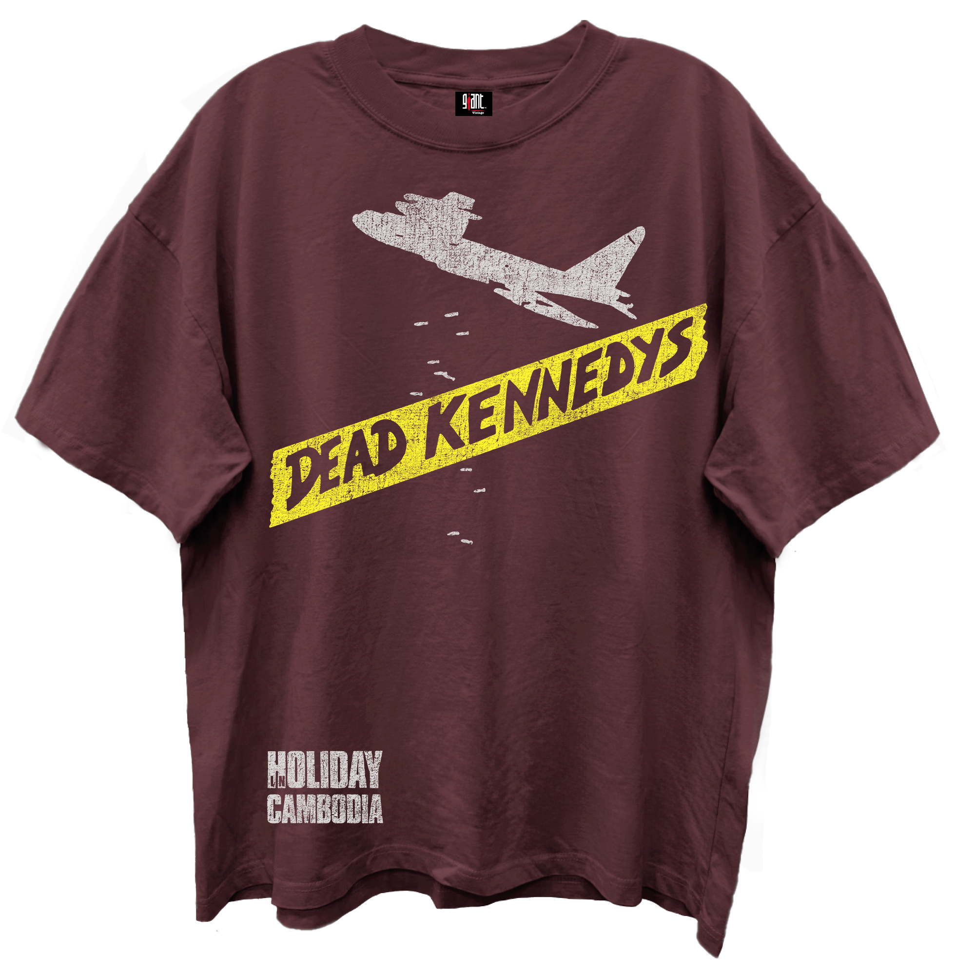 DEAD KENNEDYS HOLIDAY CAMBODIA MOHOGONY ENZYME WASH GIANT VINTAGE T-SHIRT