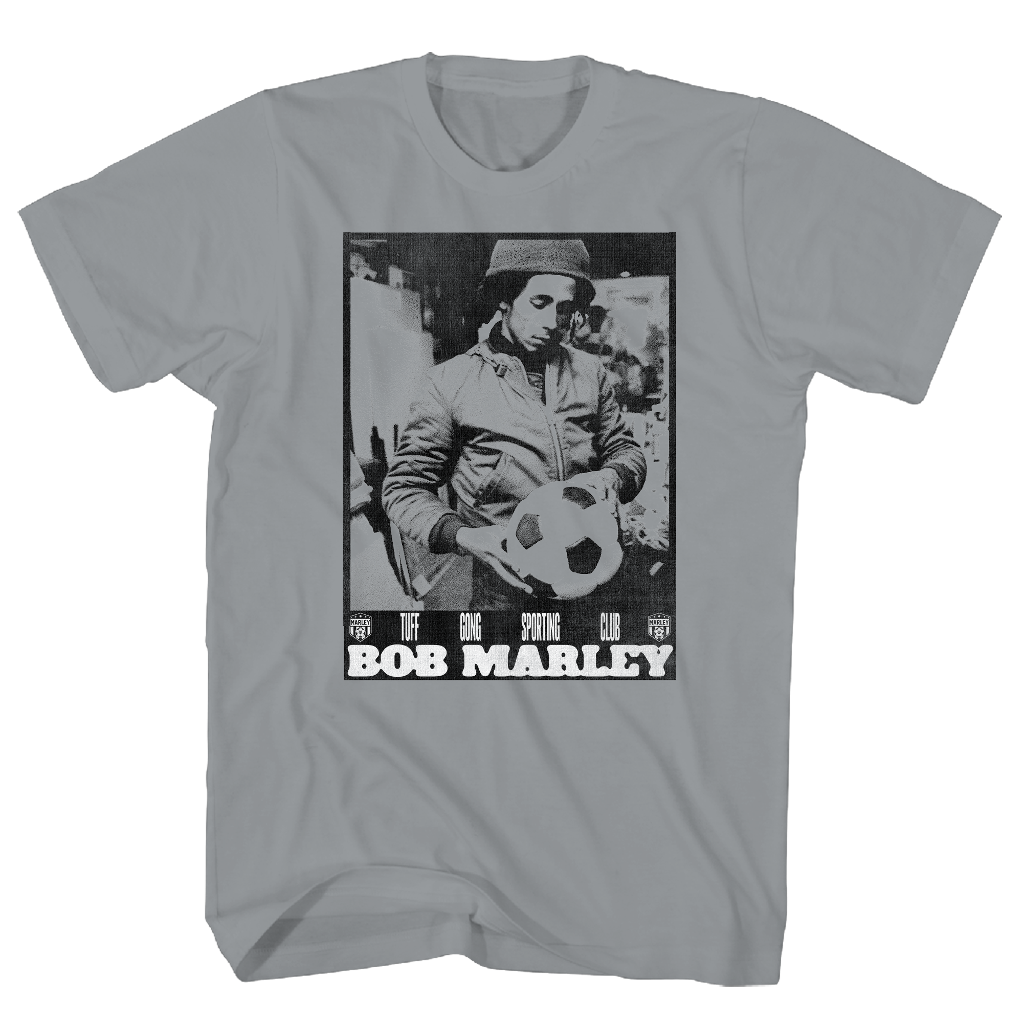 BOB MARLEY SOCCER GREY T-SHIRT