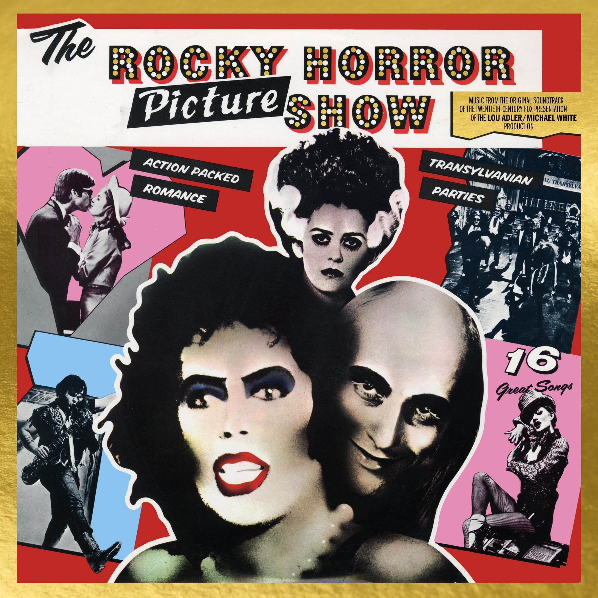 THE ROCKY HORROR PICTURE SHOW SOUNDTRACK LP (50th Anniversary, Red/Gold Vinyl, Music by Richard Hartley)