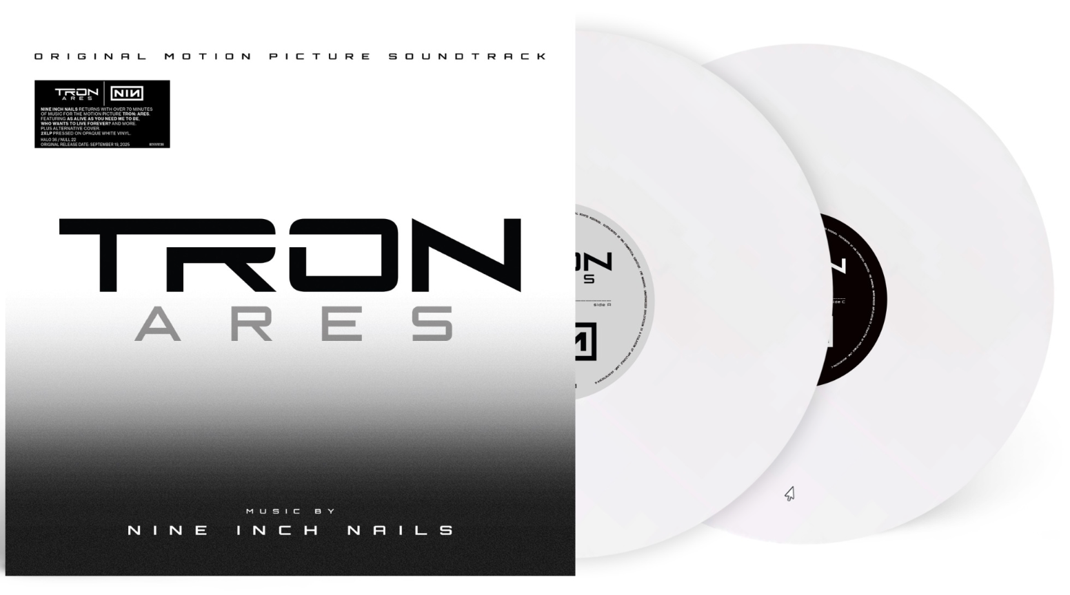 NINE INCH NAILS 'TRON: ARES (Soundtrack)' 2LP (White Vinyl)