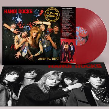 HANOI ROCKS 'ORIENTAL BEAT: 40TH ANNIVERSARY RE(AL)MIX' LP (Red Vinyl)