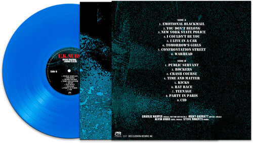 UK SUBS 'MUSIC MACHINE LONDON 8/8/80' LP (Blue Vinyl)