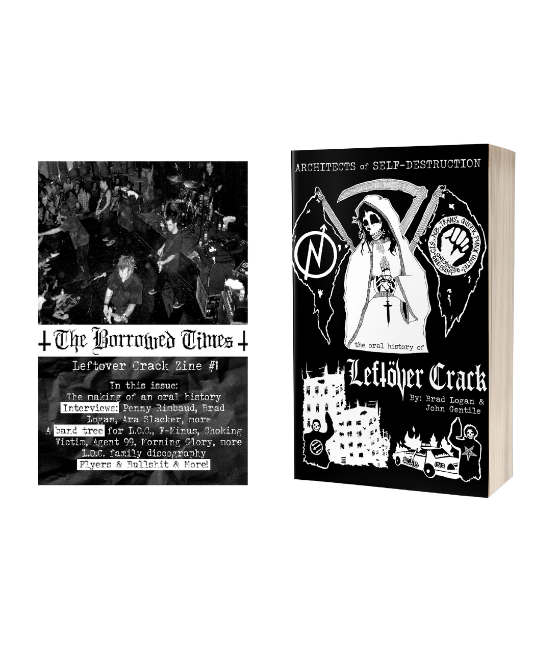 ARCHITECTS OF SELF-DESTRUCTION SIGNED BOOK AND ZINE BUNDLE