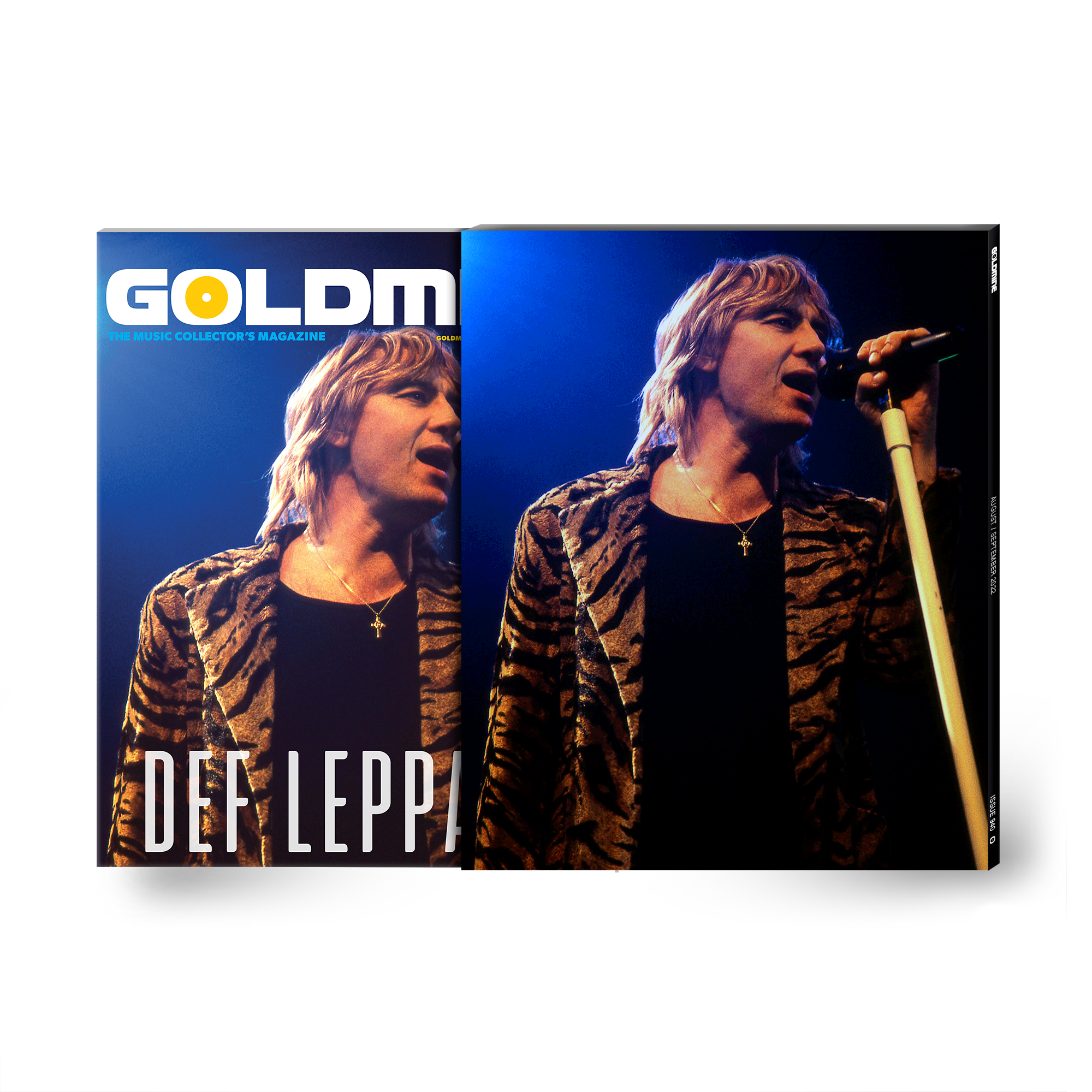 GOLDMINE MAGAZINE: AUG/SEPT 2022 ISSUE FEATURING  DEF LEPPARD - ALT COVER HAND-NUMBERED SLIPCASE & PHOTO PRINT