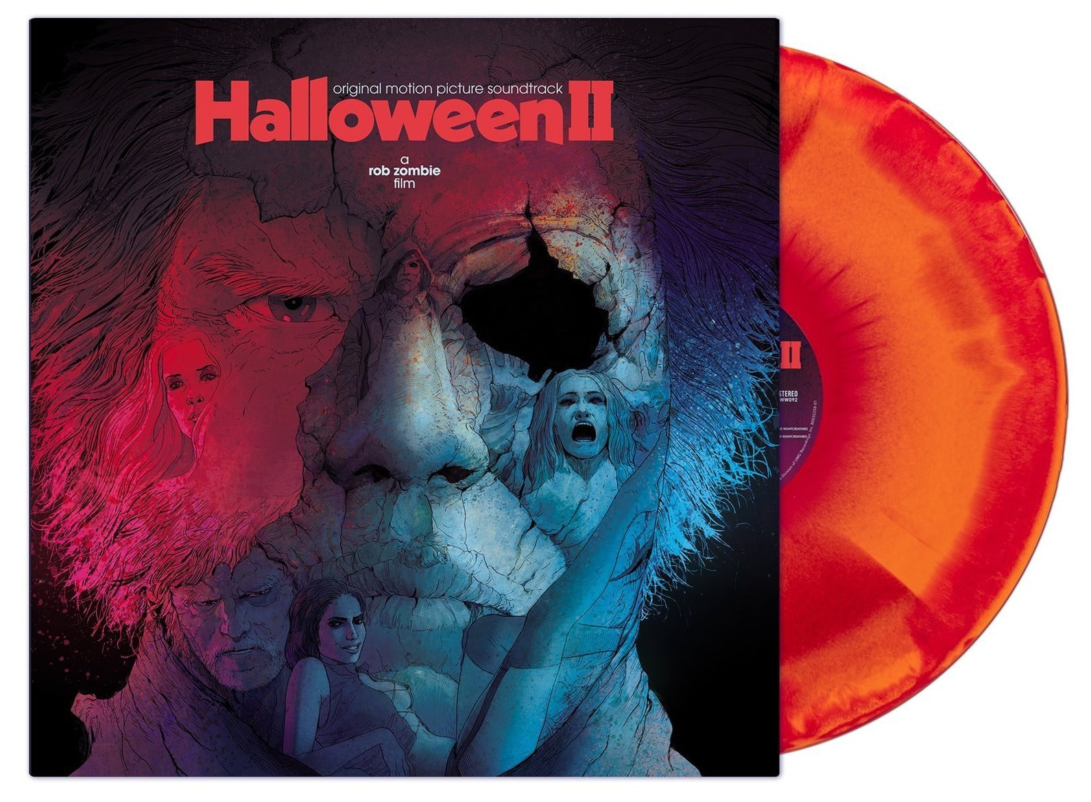 HALLOWEEN II SOUNDTRACK LP (Pumpkin Orange, Candy Apple Red, Magenta Swirl Vinyl, Featuring Rob Zombie, The Moody Blues, Motörhead, and more)