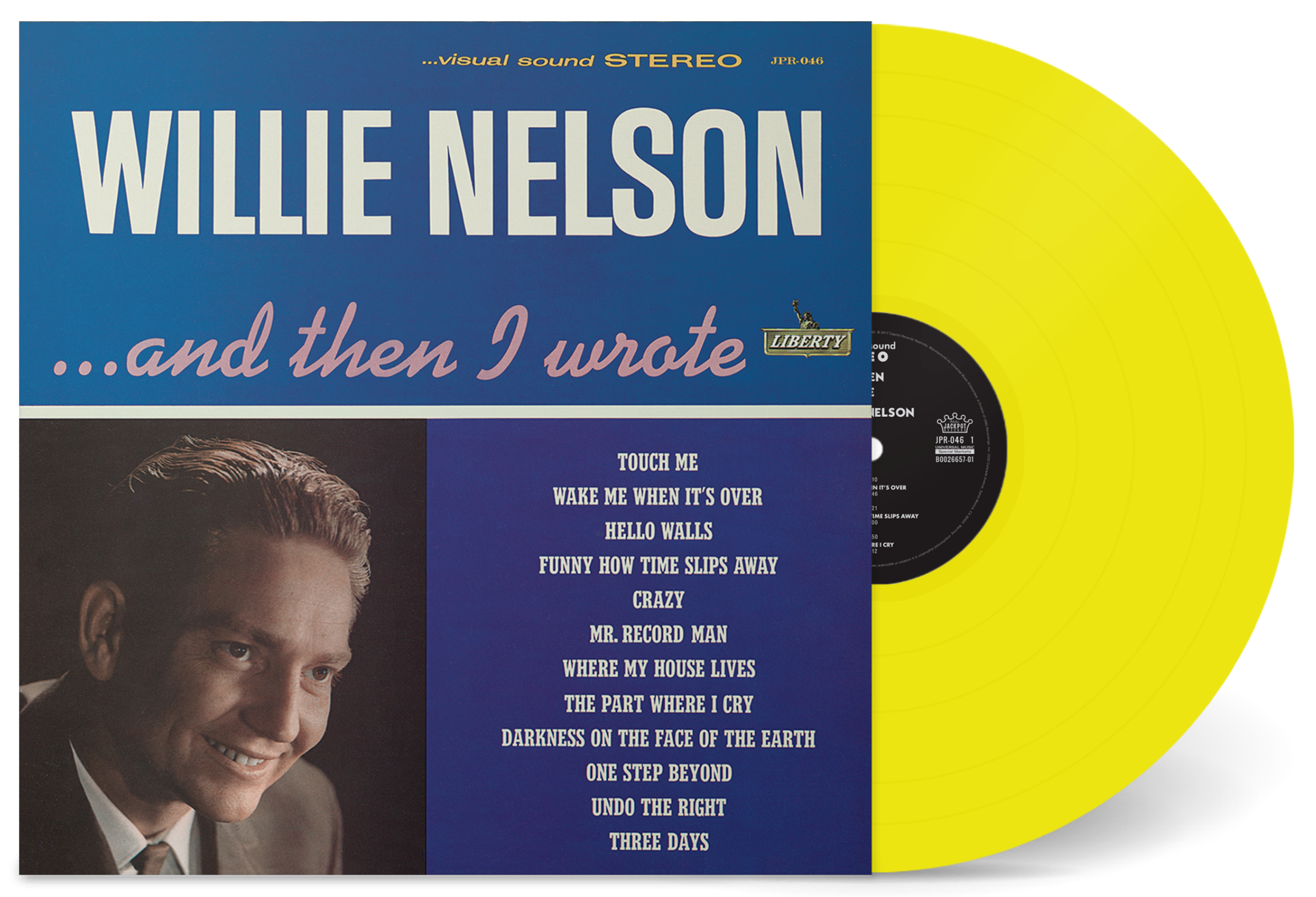 WILLIE NELSON 'AND THEN I WROTE' LP (Yellow Vinyl)