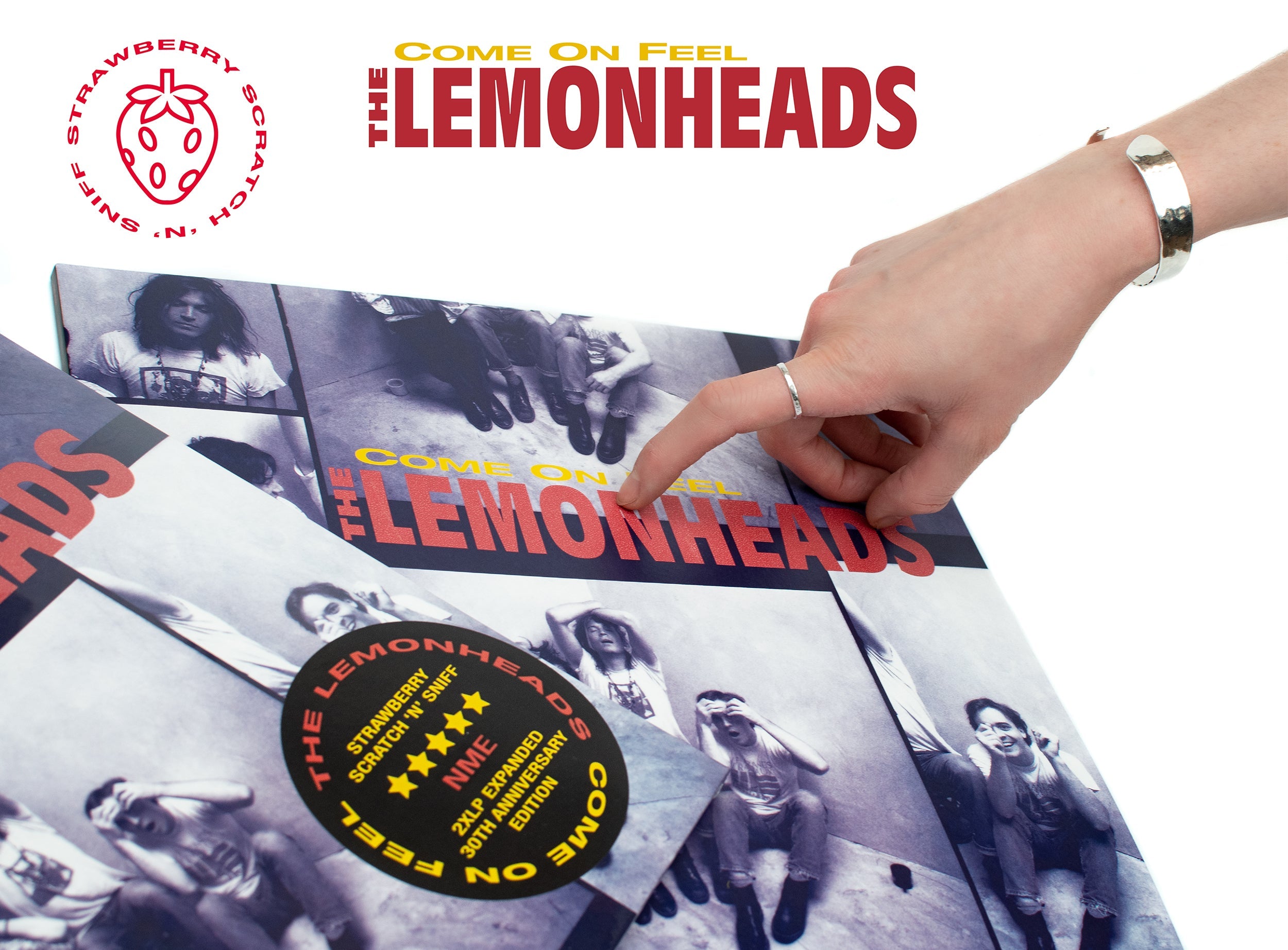 LEMONHEADS 'COME ON FEEL' 2LP (30th Anniversary Edition, Strawberry 'Scratch n Sniff' Gatefold Sleeve)