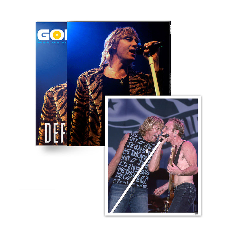 GOLDMINE MAGAZINE: AUG/SEPT 2022 ISSUE FEATURING  DEF LEPPARD - ALT COVER HAND-NUMBERED SLIPCASE & PHOTO PRINT