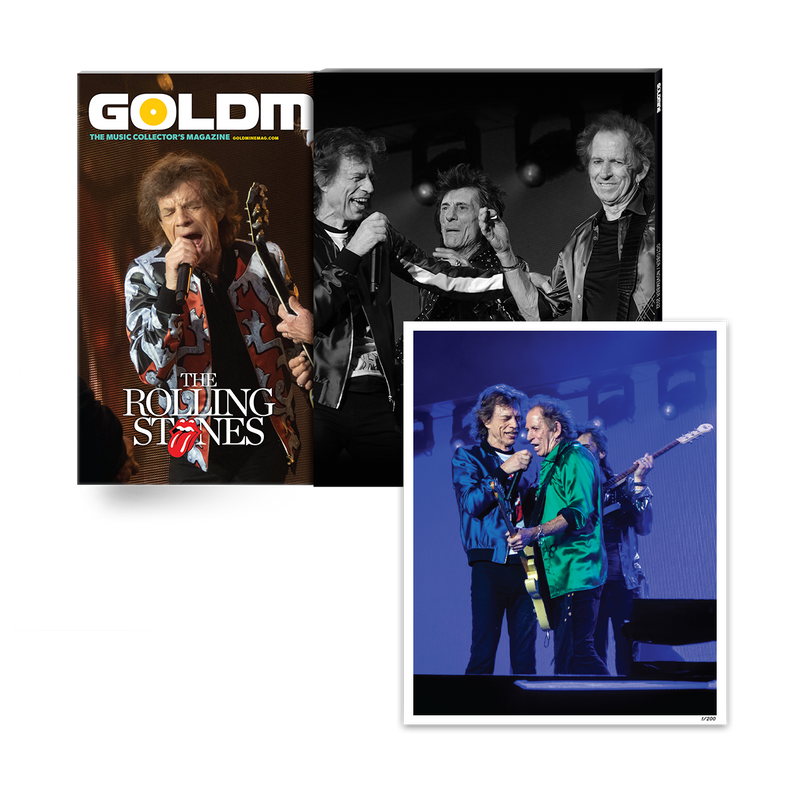 GOLDMINE MAGAZINE:  OCT/NOV 2022 ISSUE ALT COVER FEATURING THE ROLLING STONES - HAND-NUMBERED SLIPCASE & PHOTO PRINT