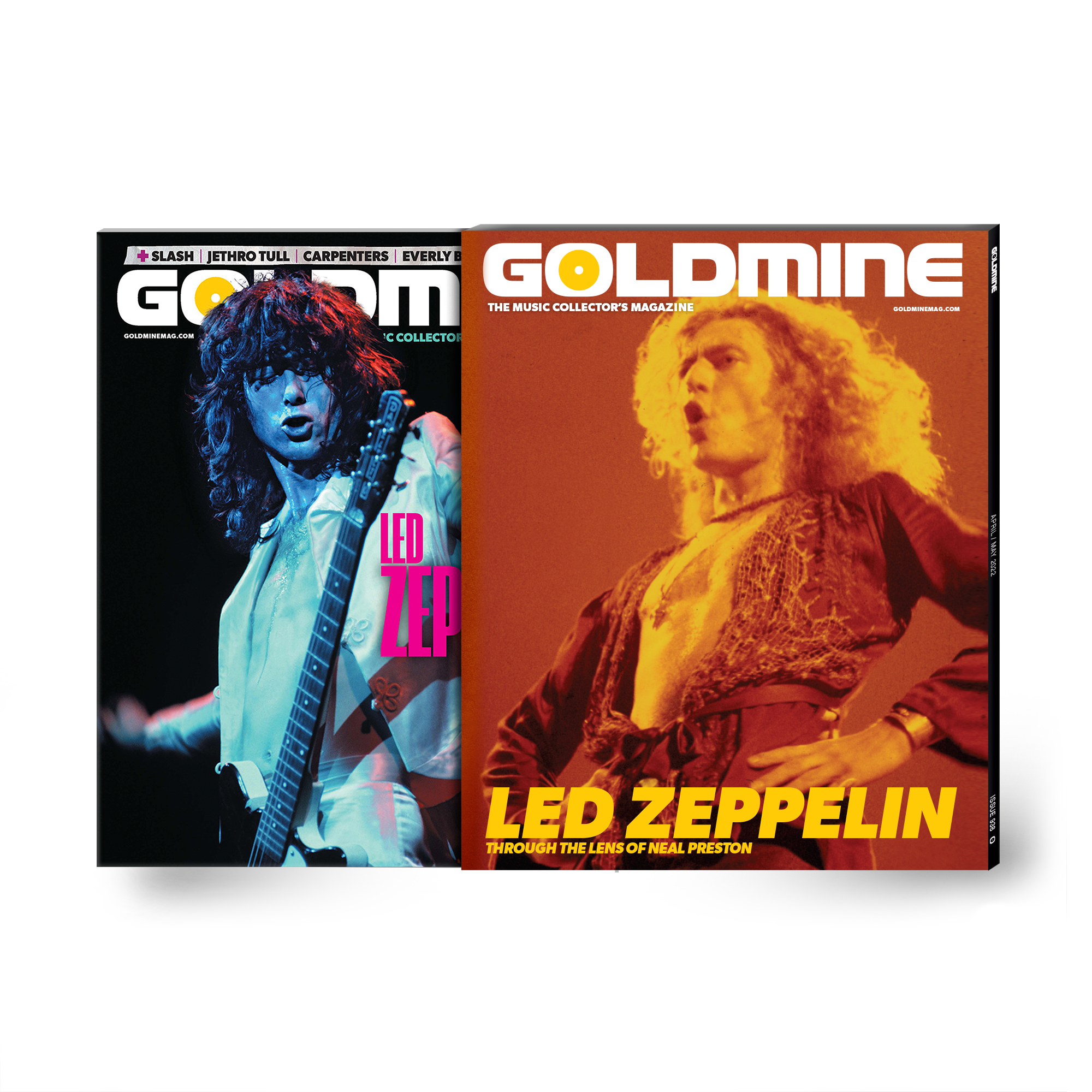 GOLDMINE x ZEPPELIN APR/MAY 2022 ALTERNATE COVER ISSUE WITH HAND-NUMBERED SLIPCASE & EXCLUSIVE PHOTO PRINT - LIMITED TO 200