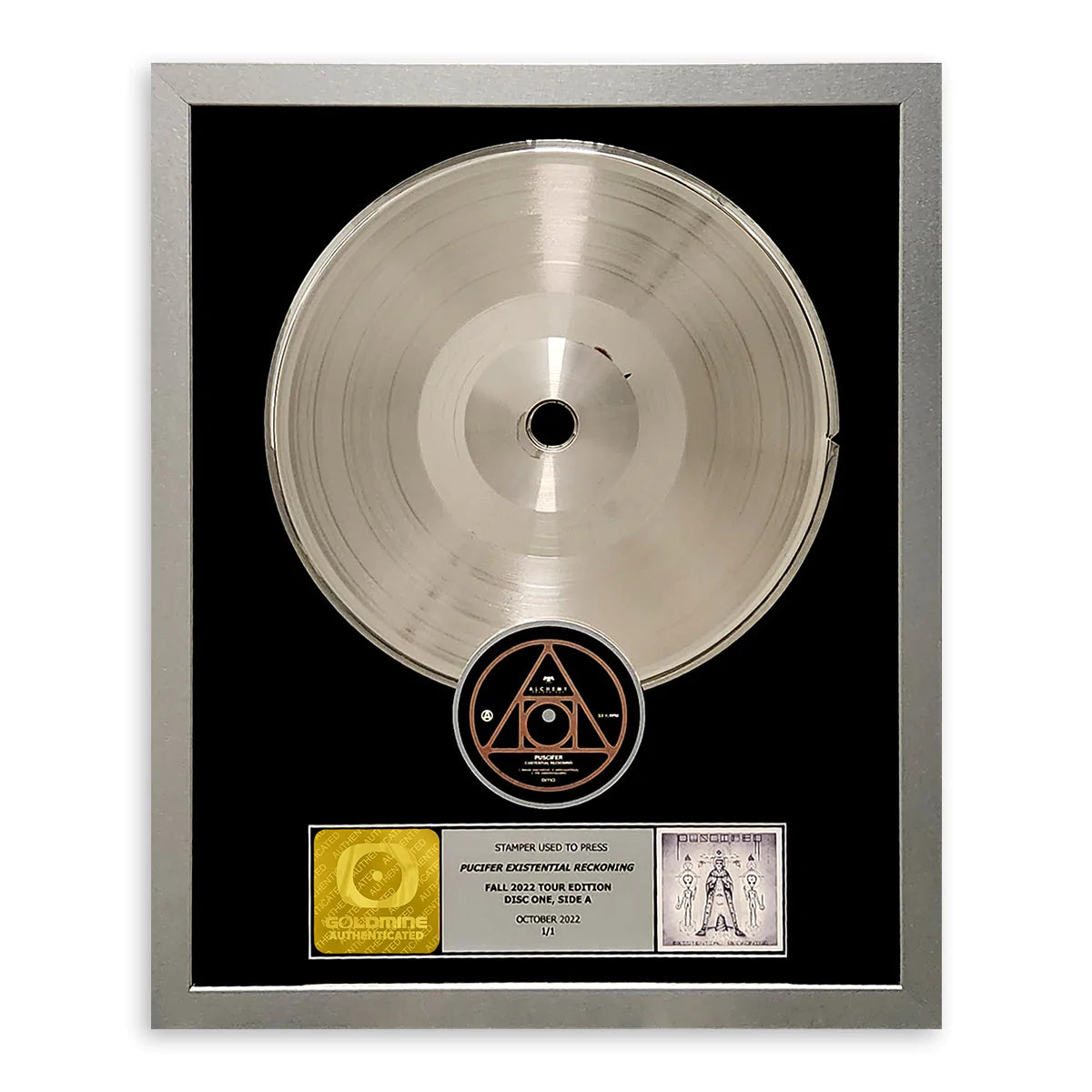 Framed Record Stamper- Puscifer Existential Reckoning Tour Edition Disc One, Side A