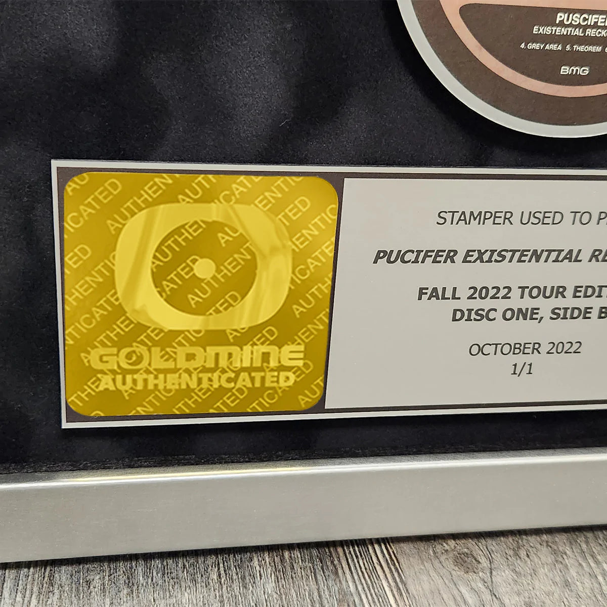 Framed Record Stamper- Puscifer Existential Reckoning Tour Edition Disc One, Side B