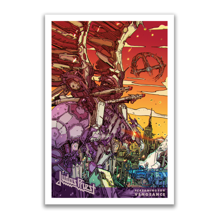 JUDAS PRIEST 'SCREAMING FOR VENGEANCE' GRAPHIC NOVEL SUPER DELUXE EDITION