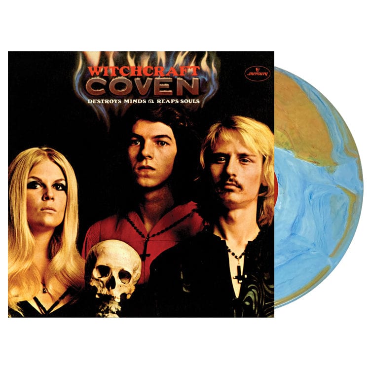 COVEN 'WITCHCRAFT DESTROYS MINDS AND REAPS SOULS' FIRE AND BRIMSTONE LP