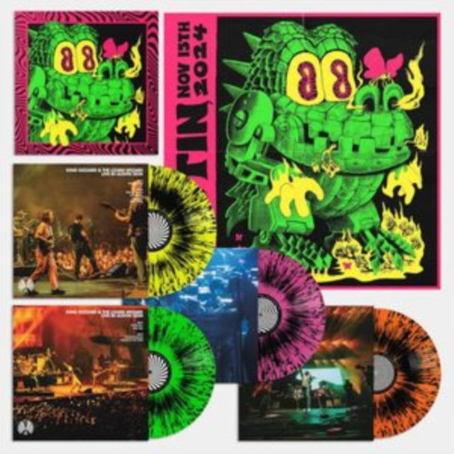 KING GIZZARD & THE LIZARD WIZARD 'KING GIZZARD - LIVE IN AUSTIN 24' 4LP (Neon Splatter Box Set Vinyl)