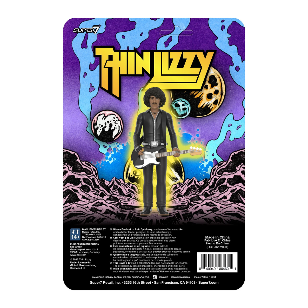 THIN LIZZY PHIL LYNOTT (BLACK LEATHER) REACTION FIGURE