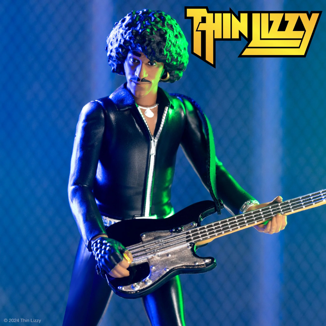 THIN LIZZY PHIL LYNOTT (BLACK LEATHER) REACTION FIGURE