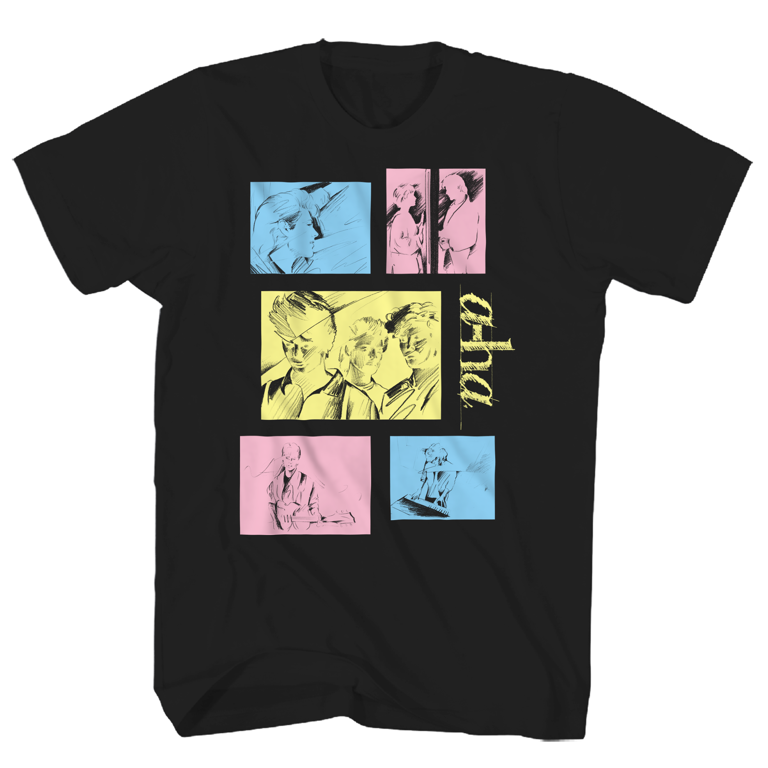 A-HA TOUR TAKE ON ME BLACK TEE