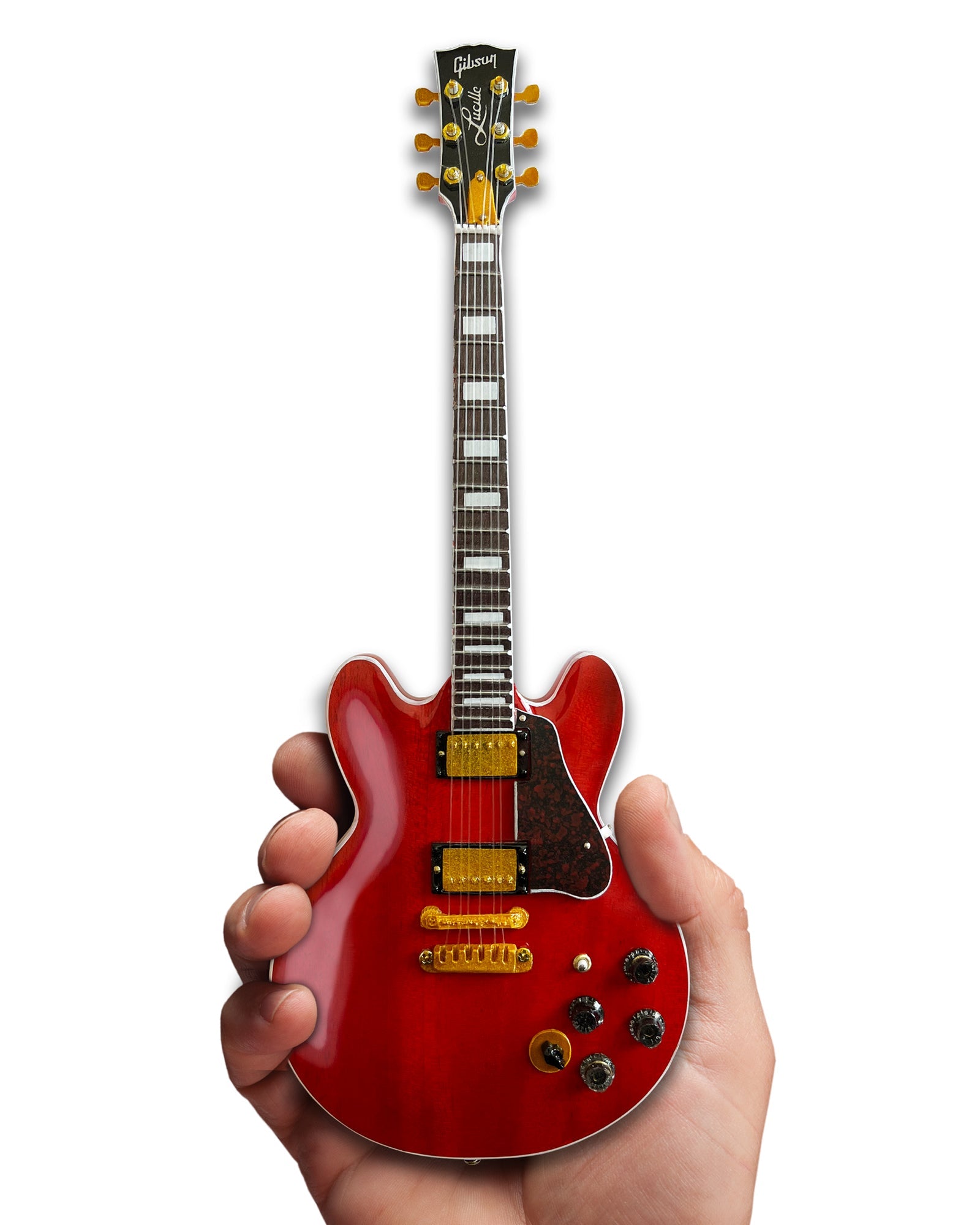 BB KING GIBSON ES-355 LUCILLE CHERRY MINIATURE GUITAR MODEL