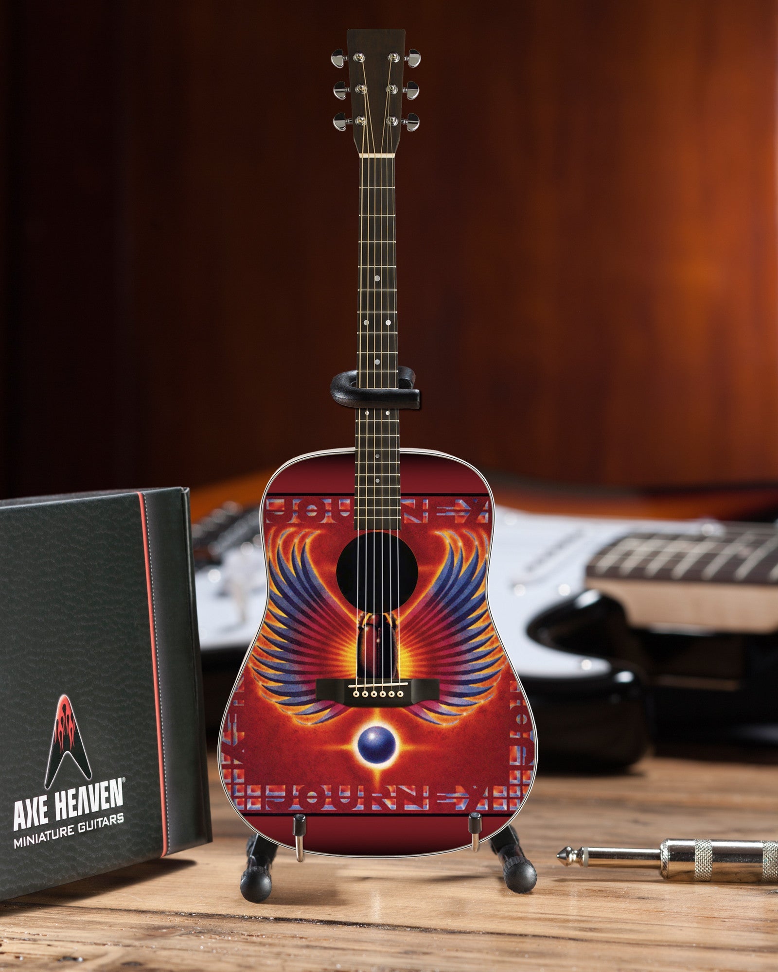 OFFICIALLY LICENSED JOURNEY GREATEST HITS ALBUM TRIBUTE ACOUSTIC MINI GUITAR REPLICA MODEL